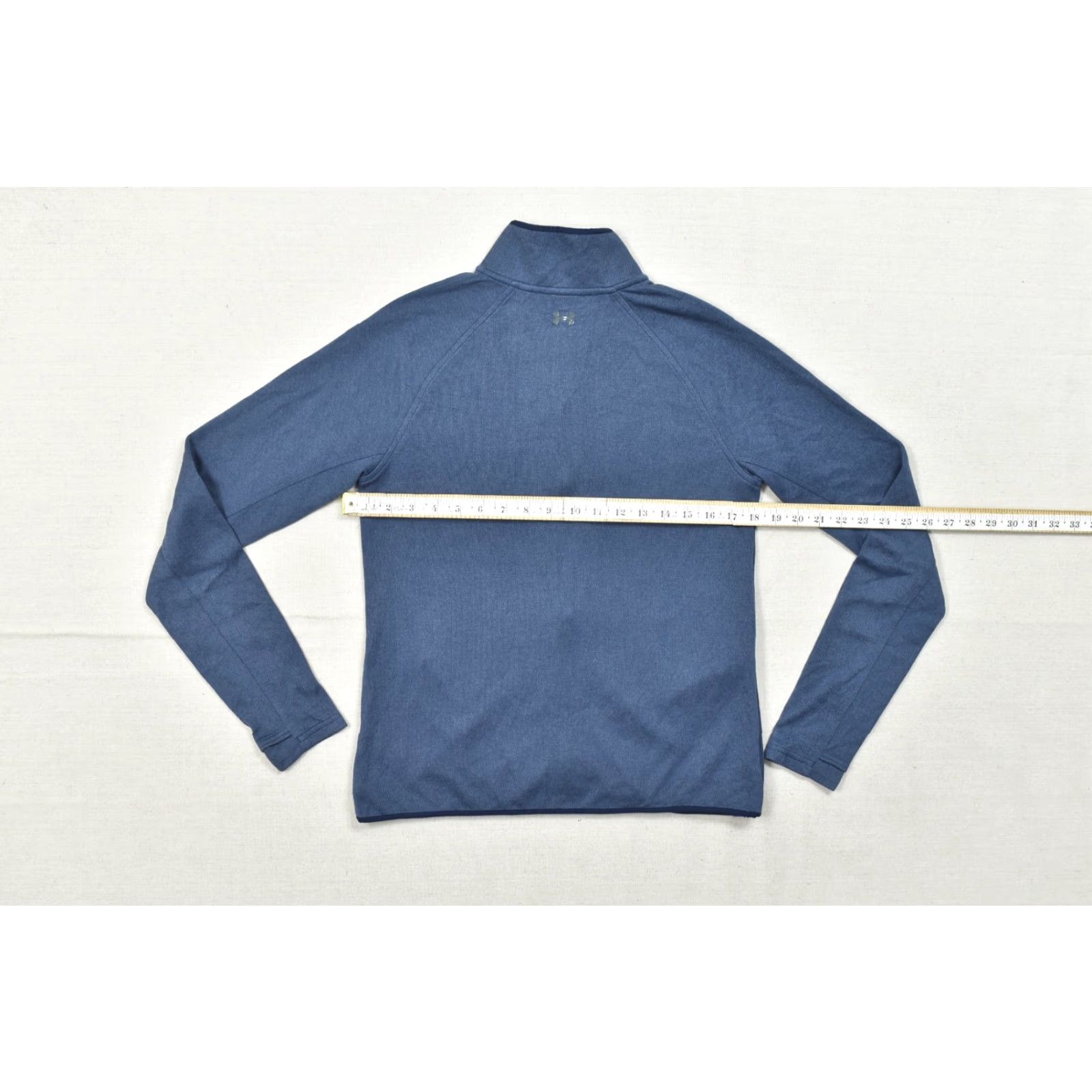 Under Armour Under Armour ColdGear Men’s Blue Full Zip Fitted Jacket Fleece Mock Neck Size US M / EU 48-50 / 2 - 3 Thumbnail