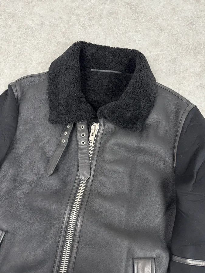 Givenchy AW2015 Givenchy Black Shearling Collar Leather Jacket by Riccardo Tisci Size US L / EU 52-54 / 3 - 5 Thumbnail