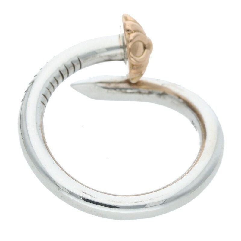 Chrome Hearts Nail Cross Ball Silver Gold Ring