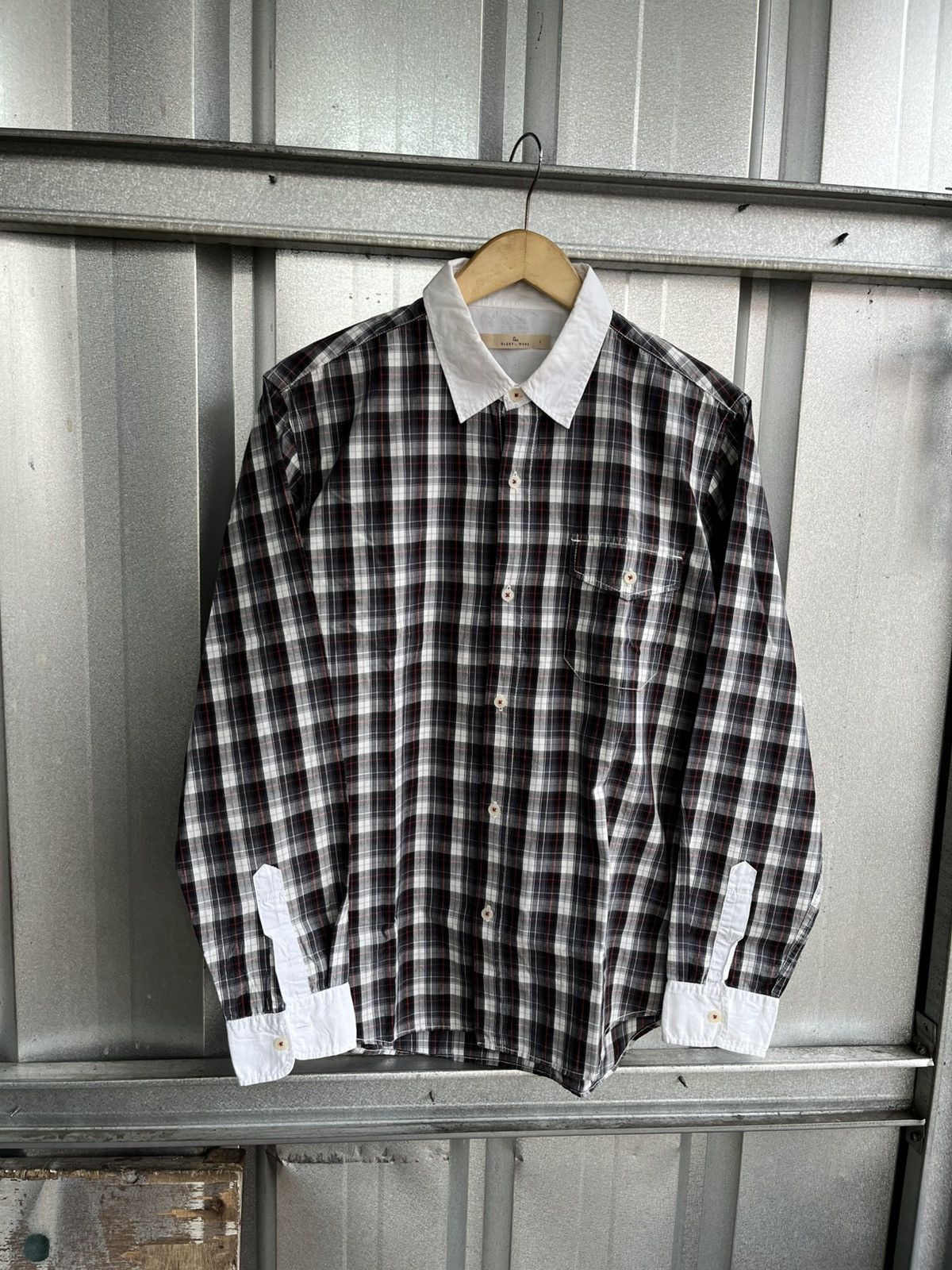 Issey Miyake Global work checkered button shirt Size US L / EU 52-54 / 3 - 6 Thumbnail