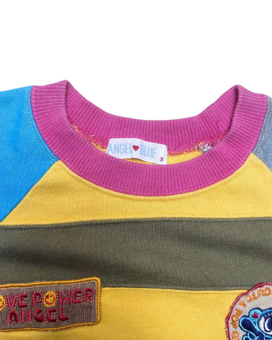 Angel Blue Angel Blue Striped Patchwork Crewneck Sweater Size S / US 4 / IT 40 - 3 Thumbnail