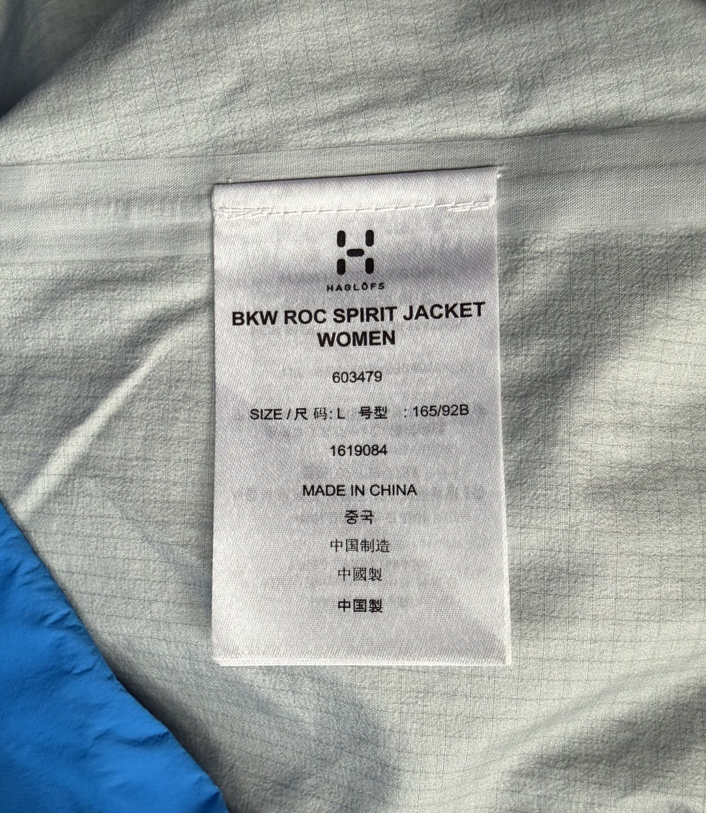 Haglofs HAGLOFS BKV ROC Spirit Gore-Tex Pro Jacket Size L Blue Size L / US 10 / IT 46 - 18 Thumbnail