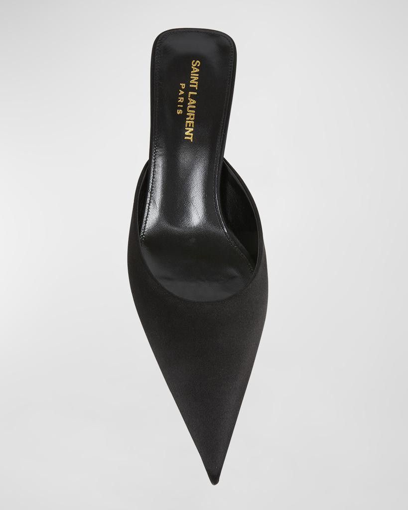 Saint Laurent Paris o1bcso1str1225 Mules in Black Size US 7.5 / IT 37.5 - 2 Thumbnail