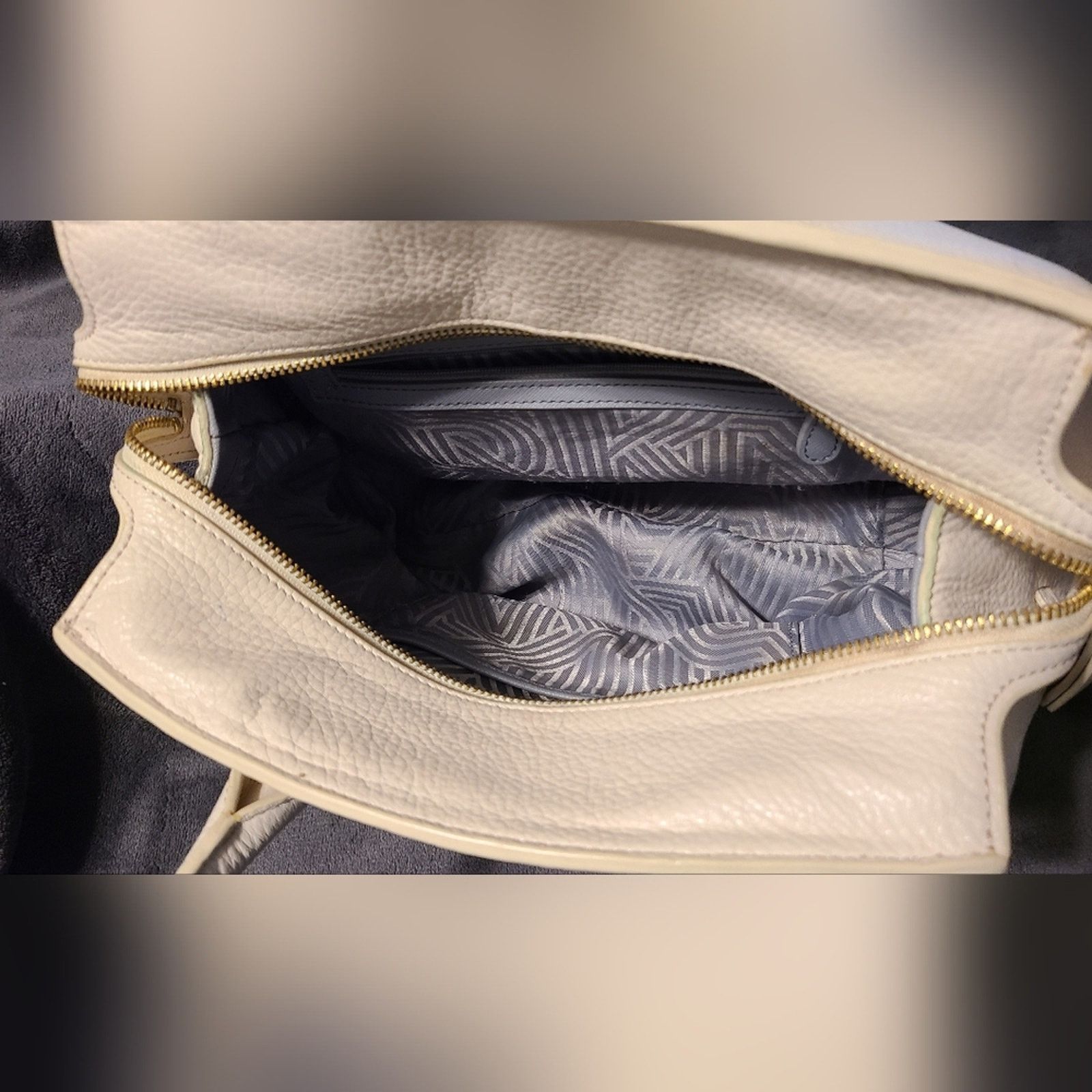DKNY DKNY Cream Leather Purse Size ONE SIZE - 7 Thumbnail