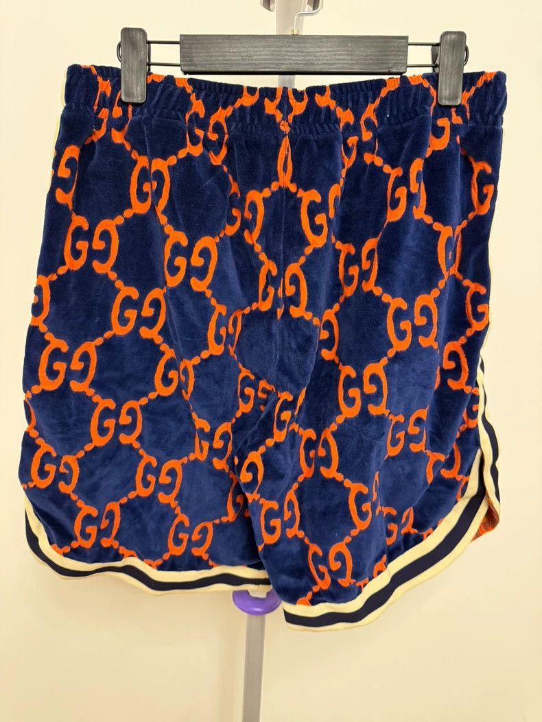 Gucci Gucci GG Velvet Print Basketball Shorts-2505 Size US 32 / EU 48 - 2 Thumbnail