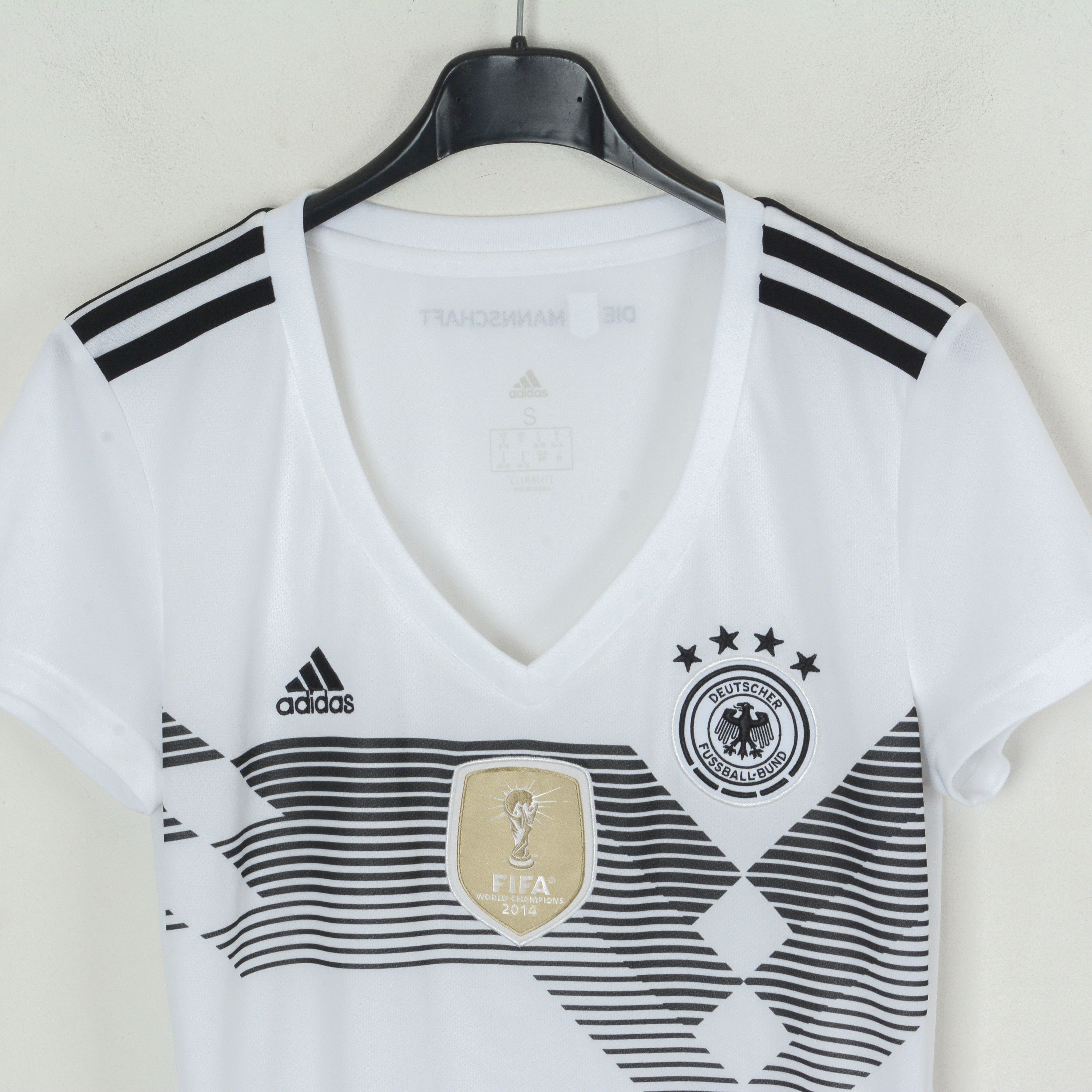 Adidas Germany Women S Football Soccer Home Jersey Shirt 2018 Kit Size S / US 4 / IT 40 - 2 Thumbnail