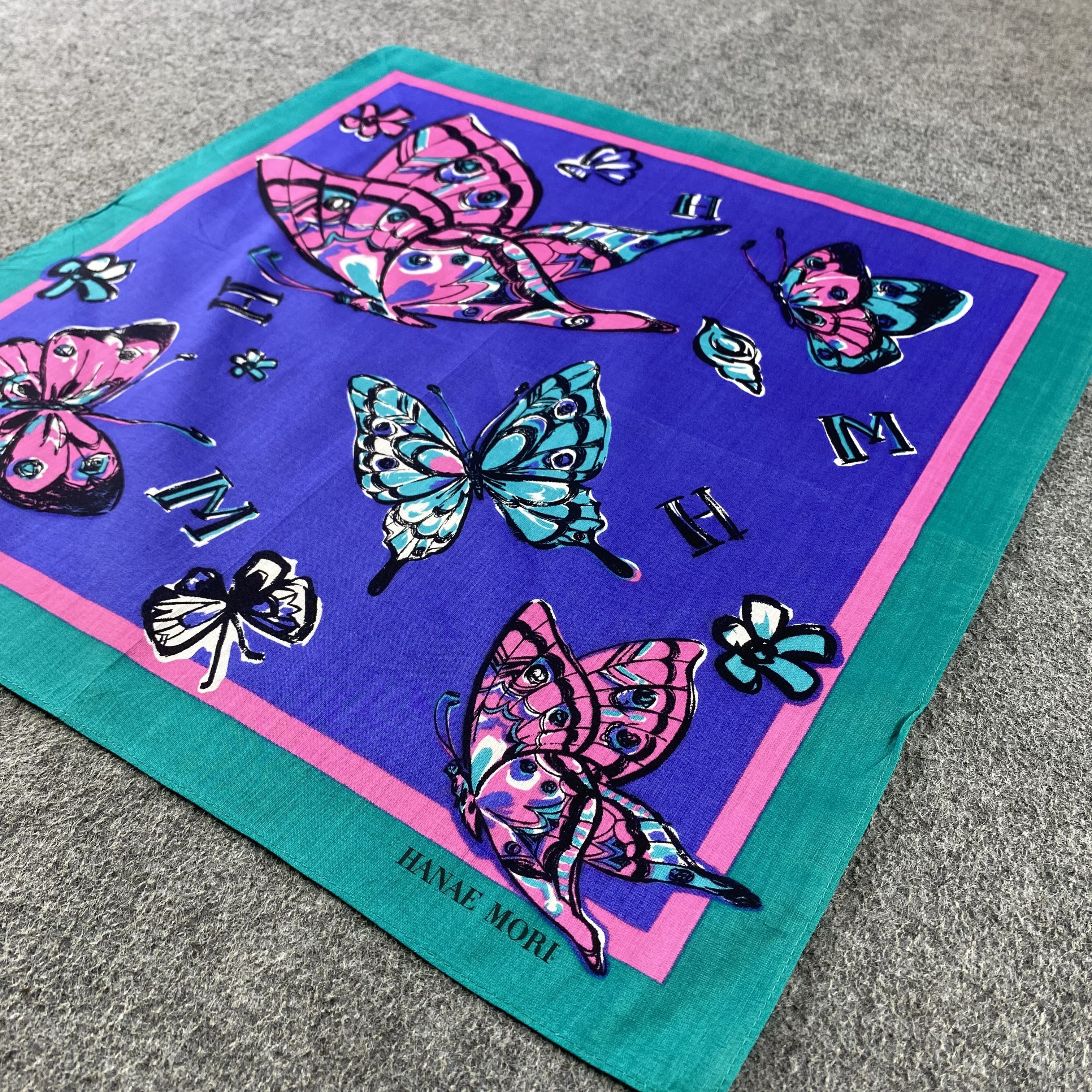 Hanae Mori Hanae Mori Handkerchief/Neckerchief/Bandana HC778 Size ONE SIZE - 2 Thumbnail