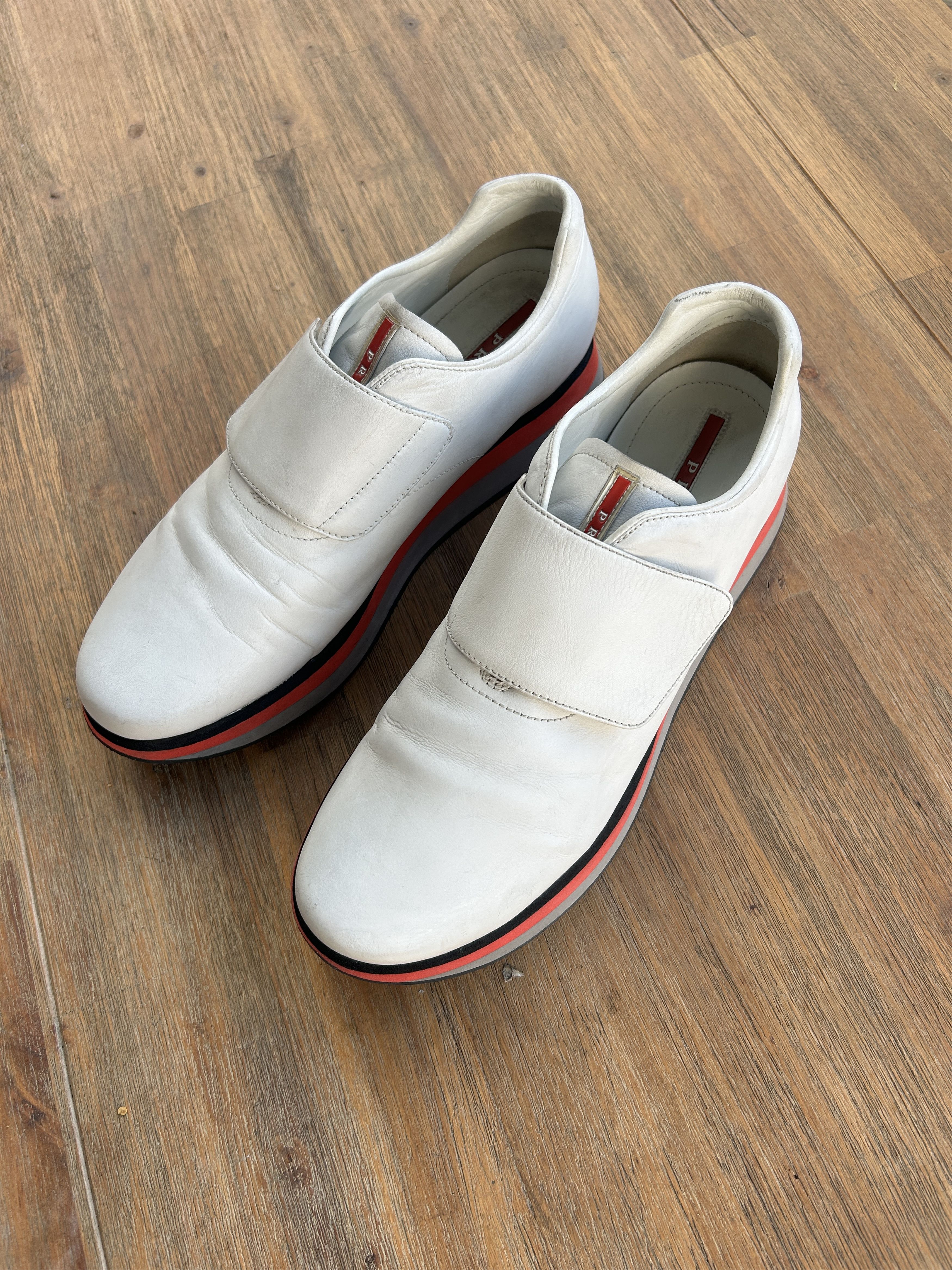 Prada "Walking In Tokyo" Shibuya Leather Sneakers