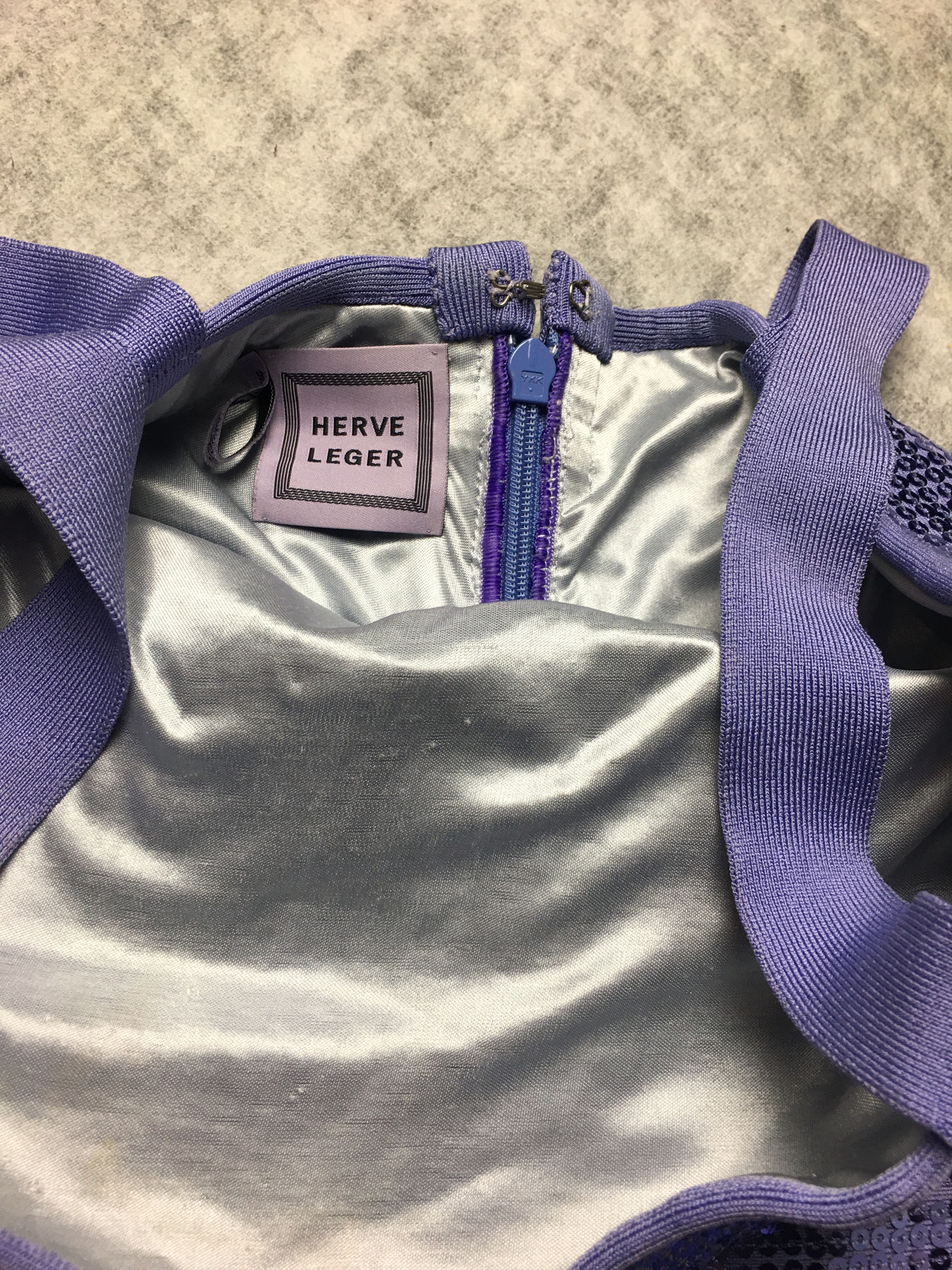 Herve Leger Herve Leger Katherine Purple Bandage Cocktail Dress Size S / US 4 / IT 40 - 8 Thumbnail