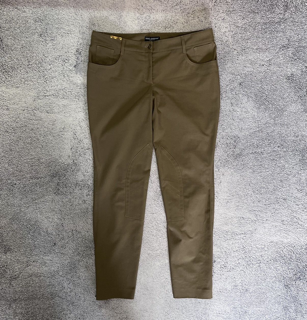 Dolce & Gabbana Dolce & Gabbana Women’s Brown Pants Logo Patch Made in Italy Size 32" / US 10 / IT 46 - 3 Thumbnail