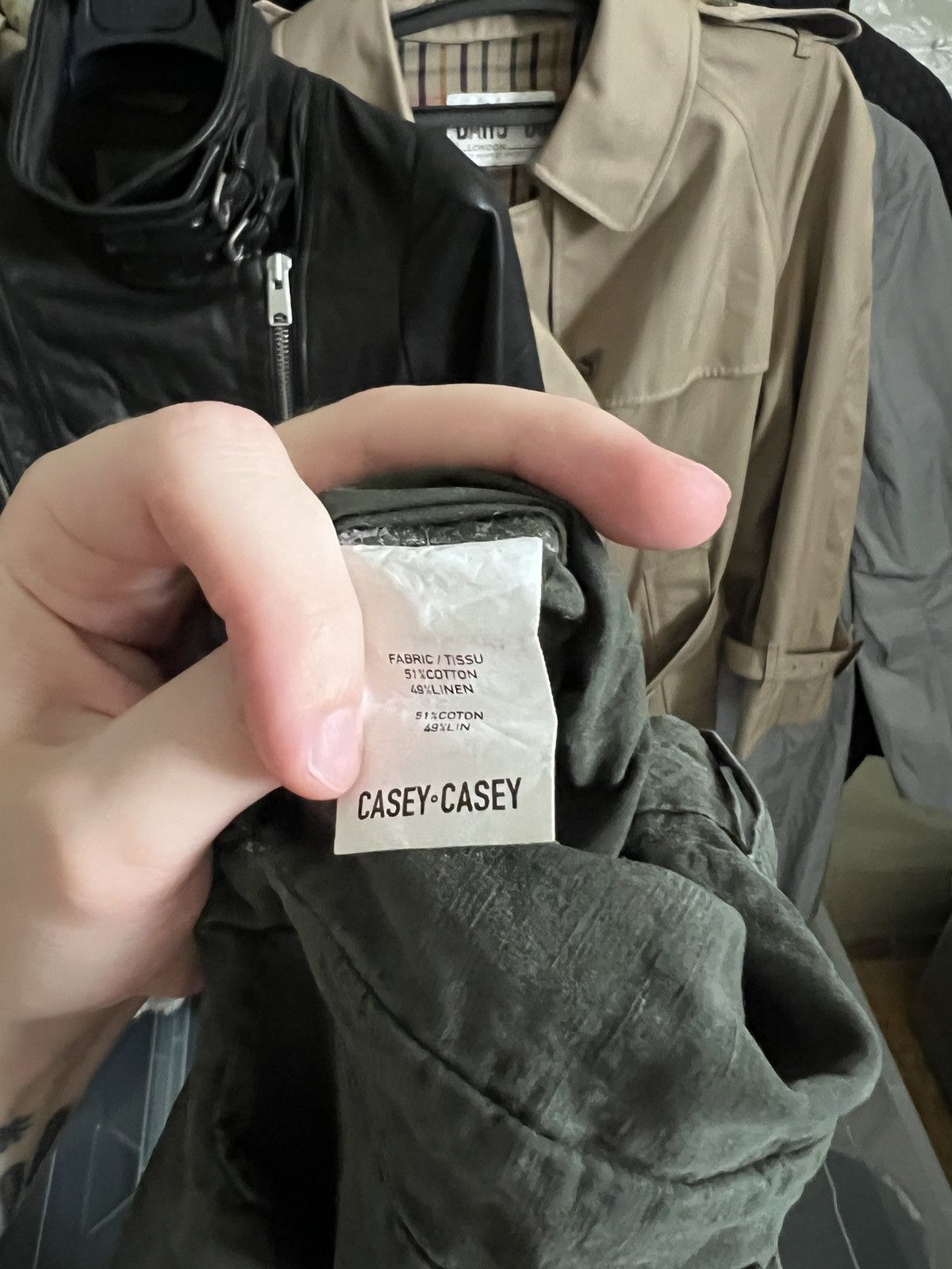 Casey Casey Casey Casey Bee Pants Washed Olive Khaki Trousers Pantalon Size 27" / US 4 / IT 40 - 22 Thumbnail