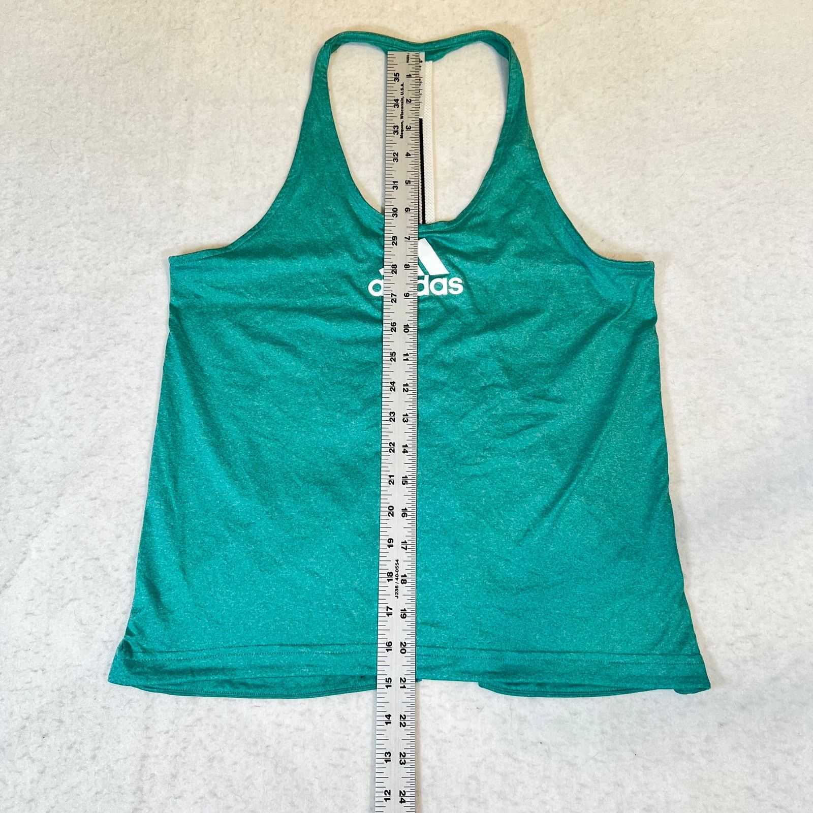Adidas Adidas Racerback Workout Shirt Woman XS Heathered Green Race Size XS / US 0-2 / IT 36-38 - 6 Thumbnail