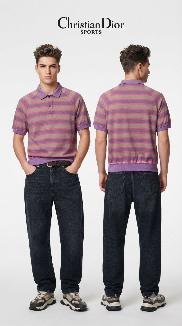 Christian Dior Monsieur Vintage 90s Christian Dior CD Sports Stripe Shirts Size US M / EU 48-50 / 2 - 1 Thumbnail