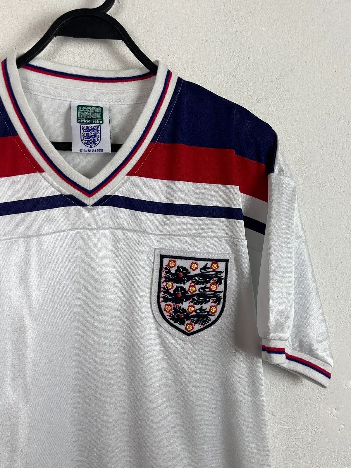 Other Score Draw England Retro 1980/85 Home Jersey @2018 Size US M / EU 48-50 / 2 - 2 Thumbnail