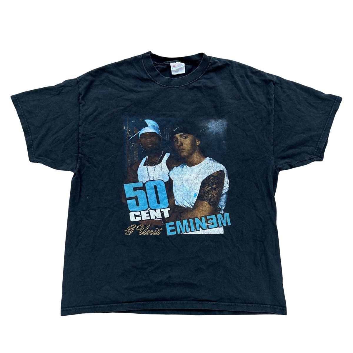 Rap Tees Vintage Eminem 50 Cent G Unit Detroit Tour Rap T-Shirt XL Size US XL / EU 56 / 4 - 1 Thumbnail
