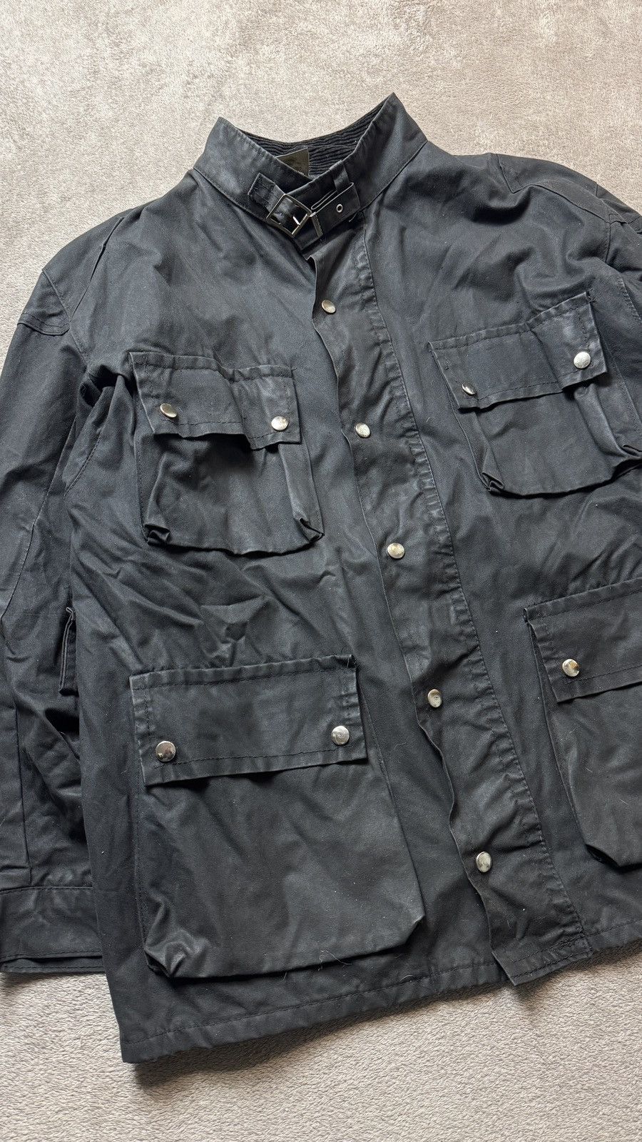 Barbour Vintage Border Waxed Style Coat Jacket hunting farm british Size US L / EU 52-54 / 3 - 4 Thumbnail