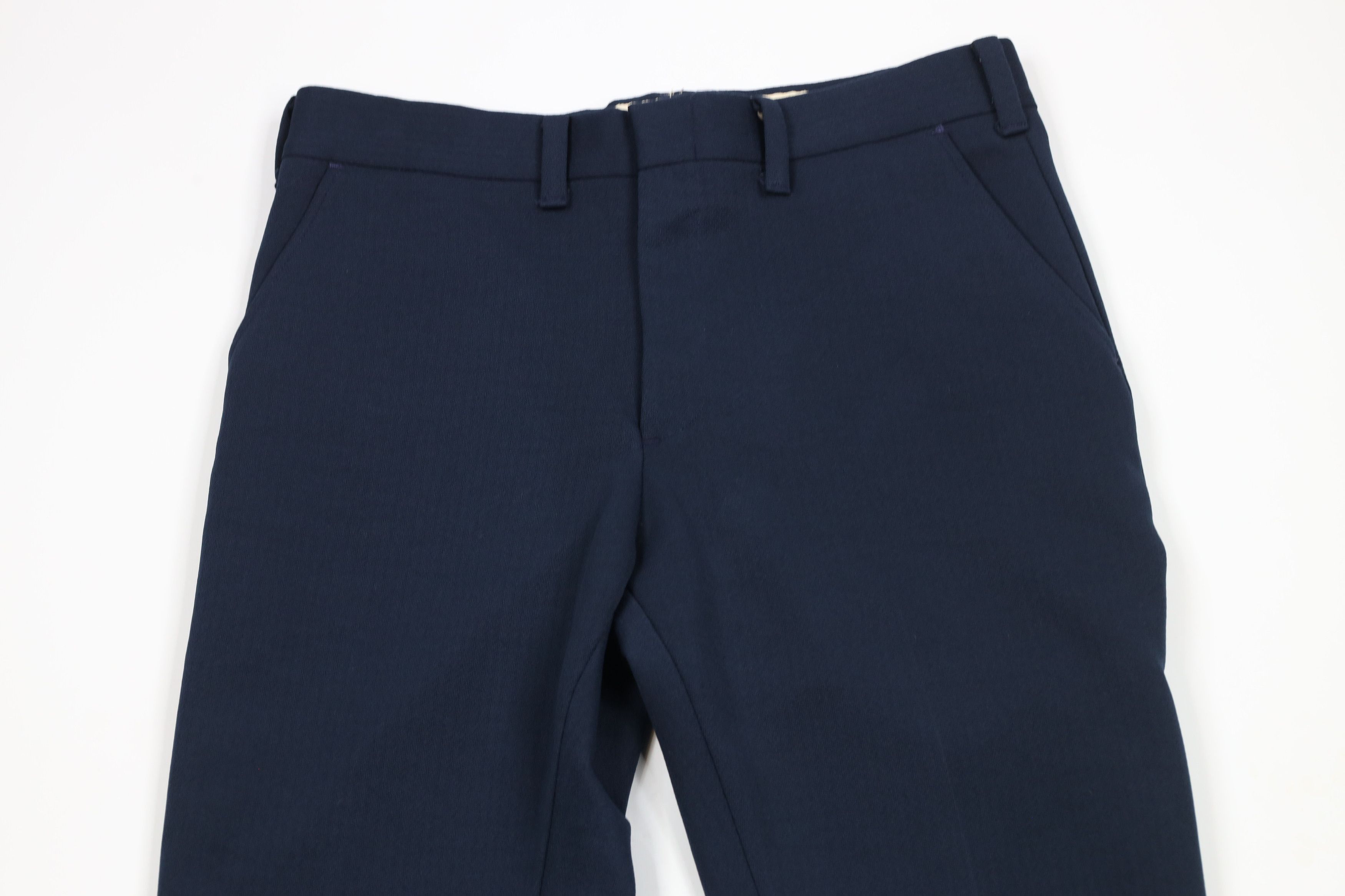 Vintage Vintage 70s Streetwear Bell Bottoms Chino Pants Blue USA Size US 34 / EU 50 - 2 Thumbnail