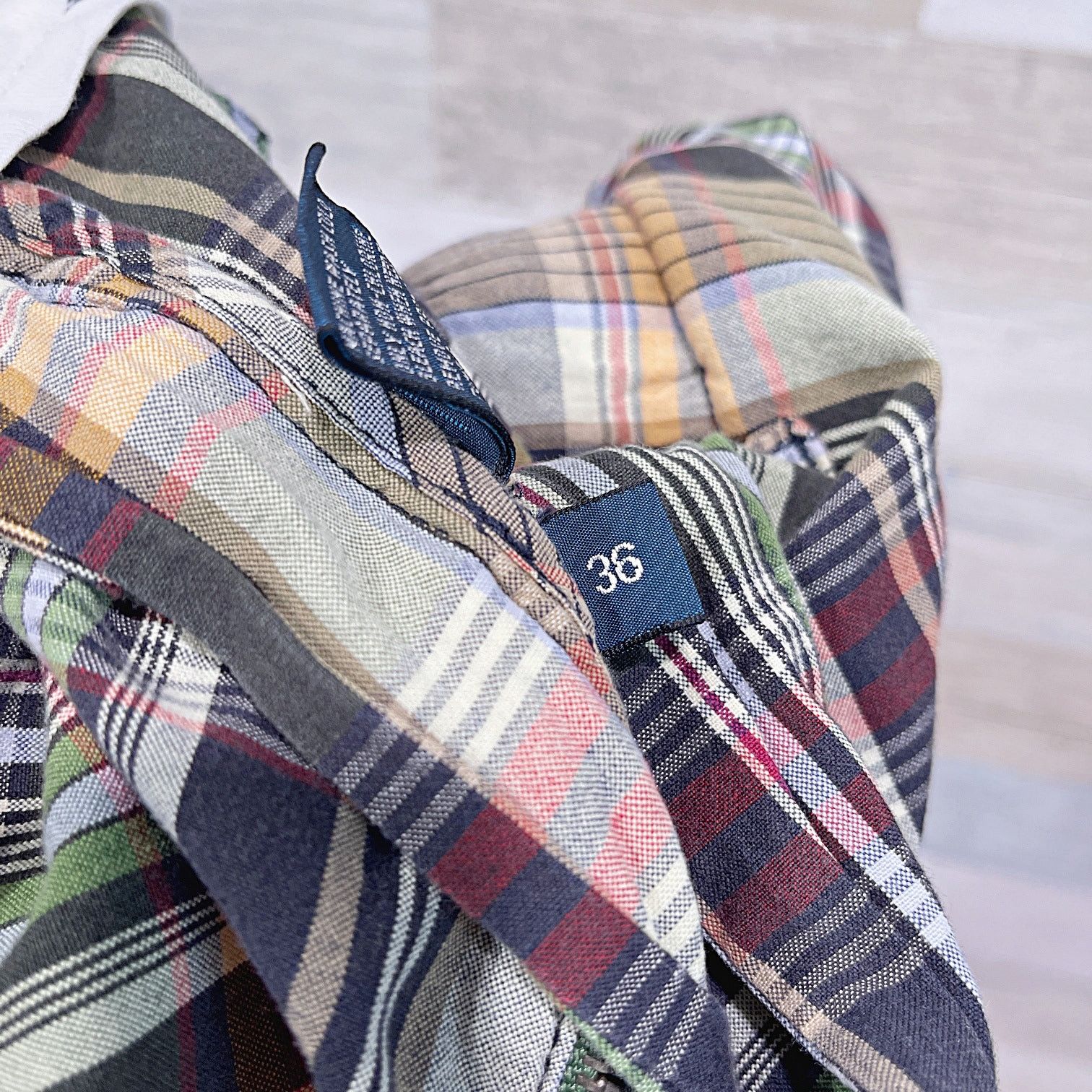 Polo Ralph Lauren POLO Ralph Lauren 10" Plaid Shorts Brown Flat Front Mens 36 Size US 36 / EU 52 - 6 Thumbnail