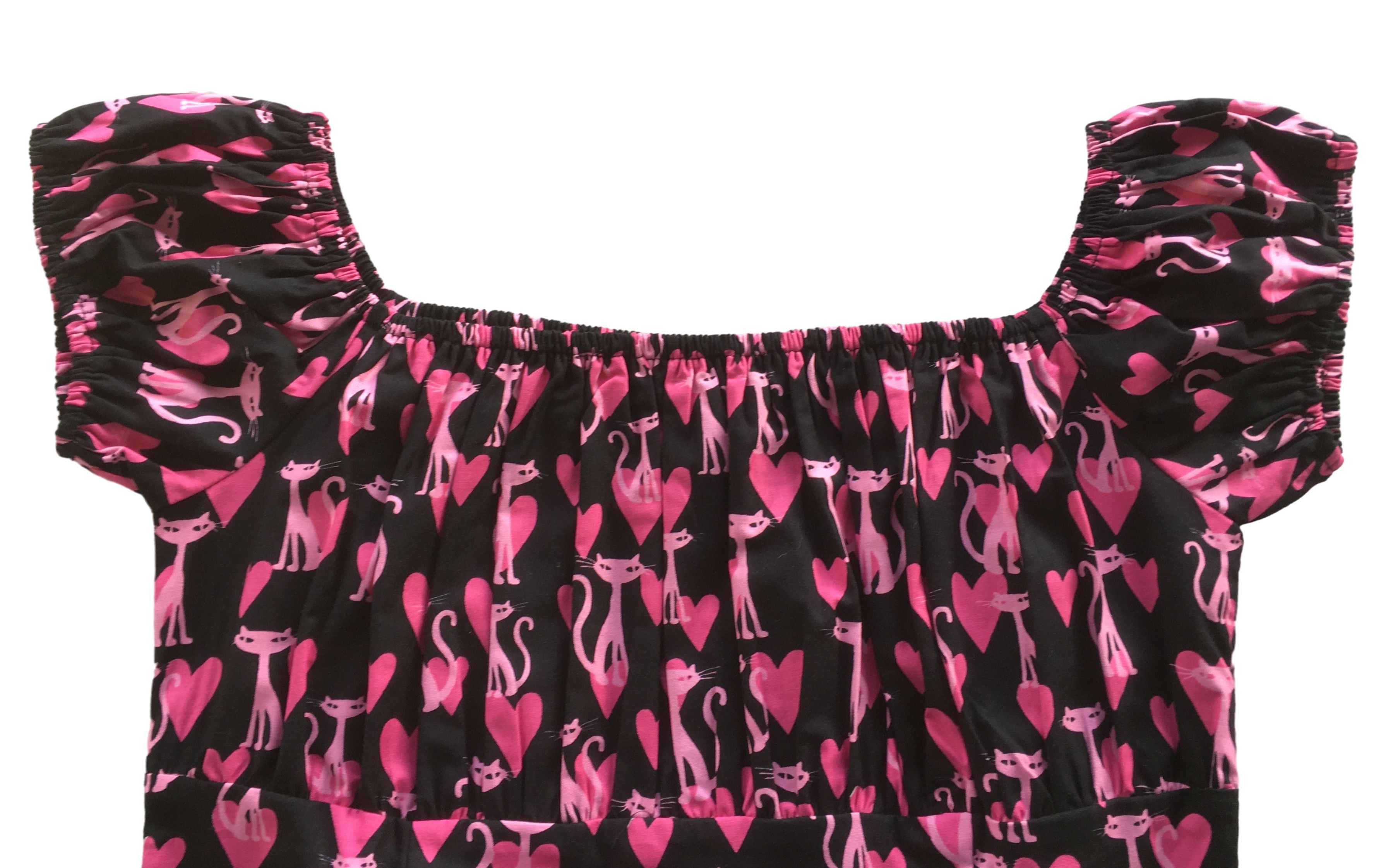 Other Cute cat print blouse cotton women's tops slim fit Size XXL / US 16-18 / IT 52-54 - 4 Thumbnail