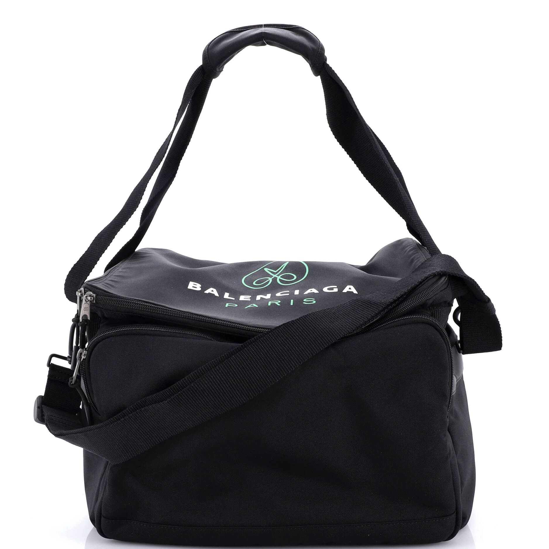 Balenciaga Logo Print Convertible Square Duffle Bag Size ONE SIZE - 1 Thumbnail