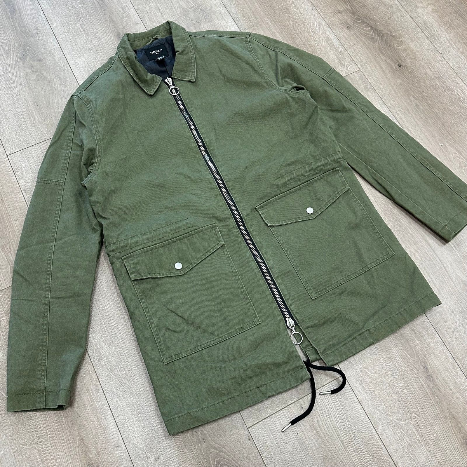 Forever 21 Forever 21 utility field long jacket olive green size Medium Size US M / EU 48-50 / 2 - 2 Thumbnail