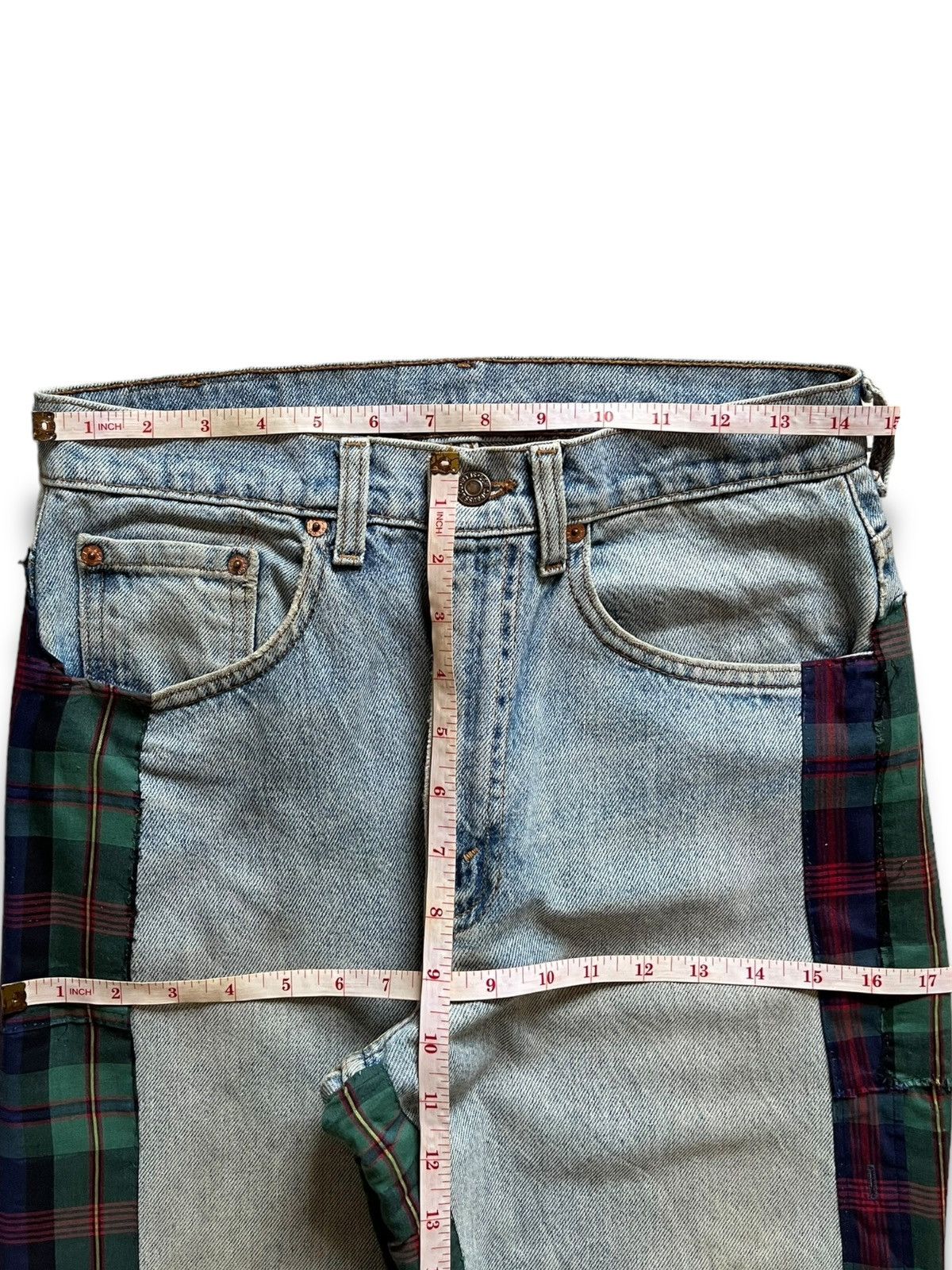 Levi's SALES🔥Vintage 90s Levis 505 Blue Wash Distress Loose Jeans Size US 29 - 11 Thumbnail