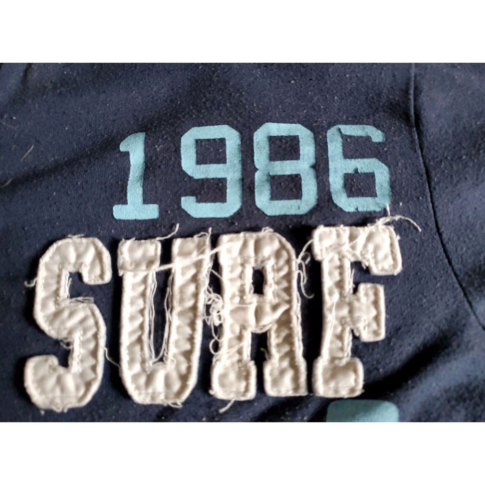 Vintage True Rock New York 1986 Surf Short Sleeve Henley Shirt SZ Medium Blue Cotton Blend Embroidered T-Shirt Mens Size US M / EU 48-50 / 2 - 7 Thumbnail