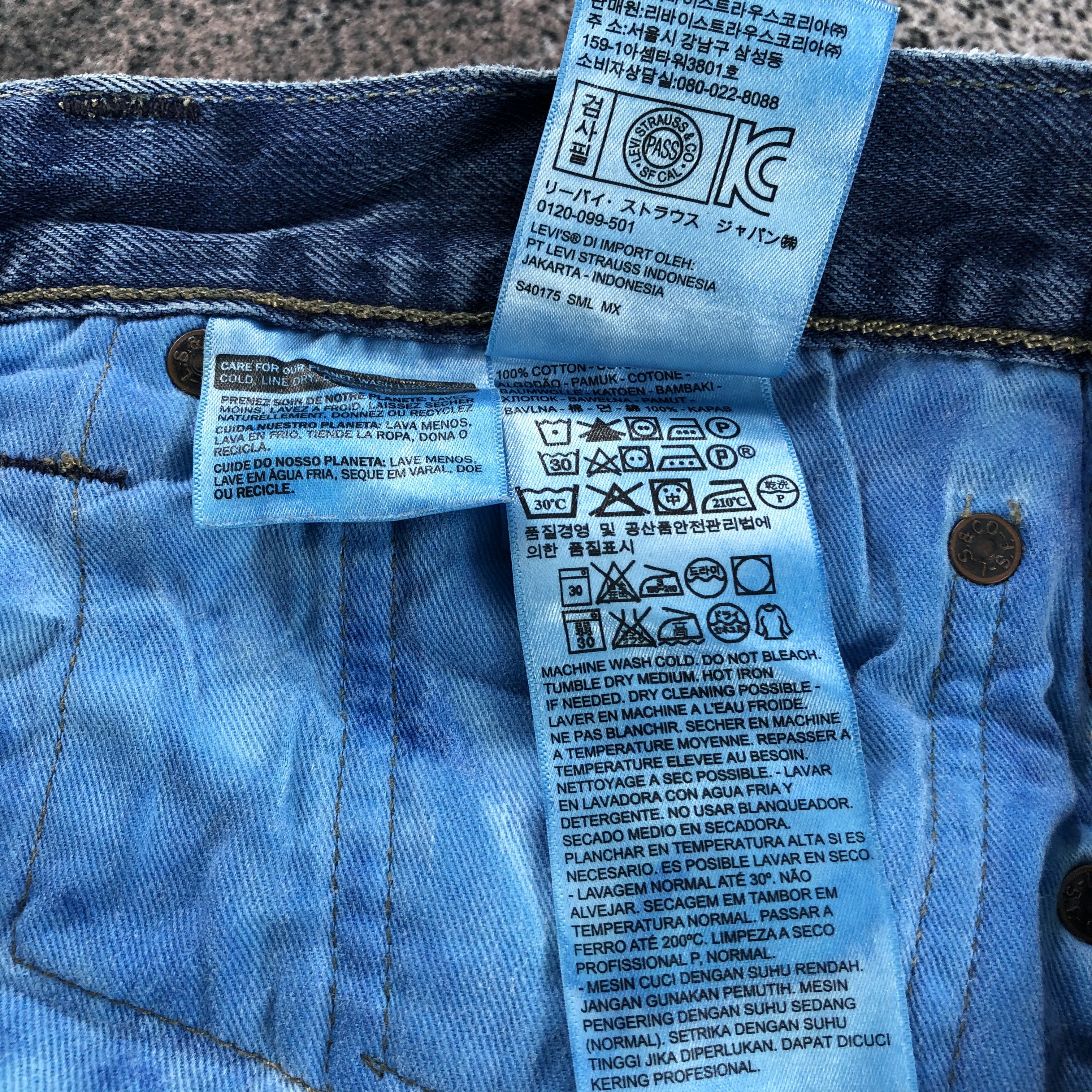 Levi's Levis 501 Jeans Blue Wash Denim KJ1125 Size US 36 / EU 52 - 14 Thumbnail