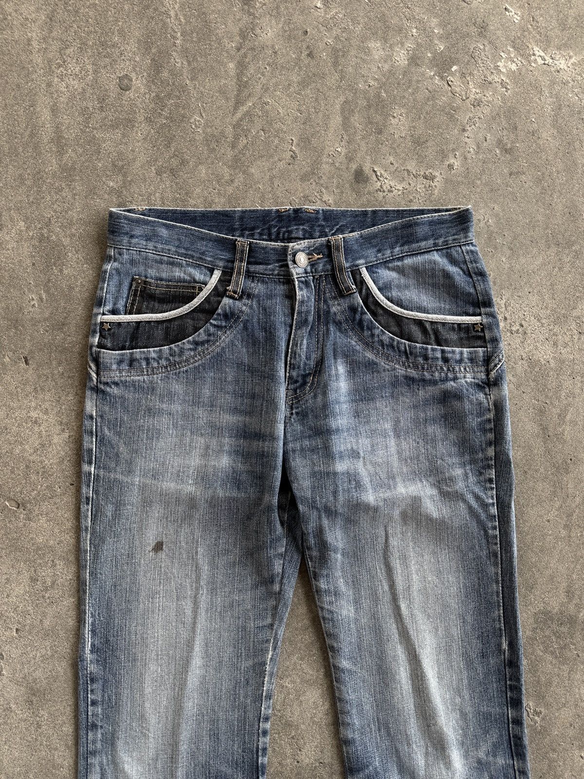 PPFM PPFM Clawmark Faded Denim Pants Y2K Streetwear Size US 32 / EU 48 - 2 Thumbnail
