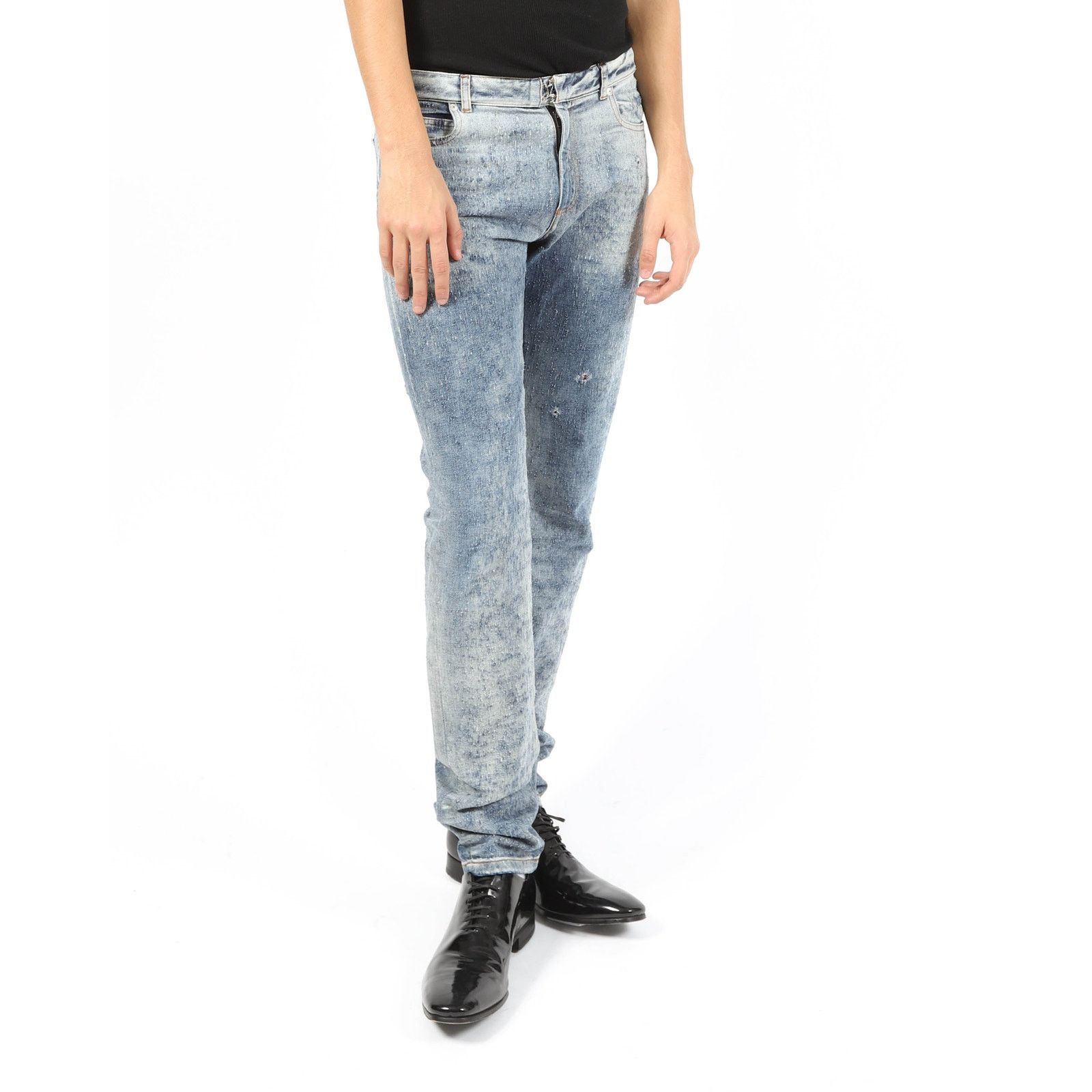 Maison Margiela FW15 Slim Fit Jeans in Distressed Pilled Denim Size US 32 / EU 48 - 1 Thumbnail