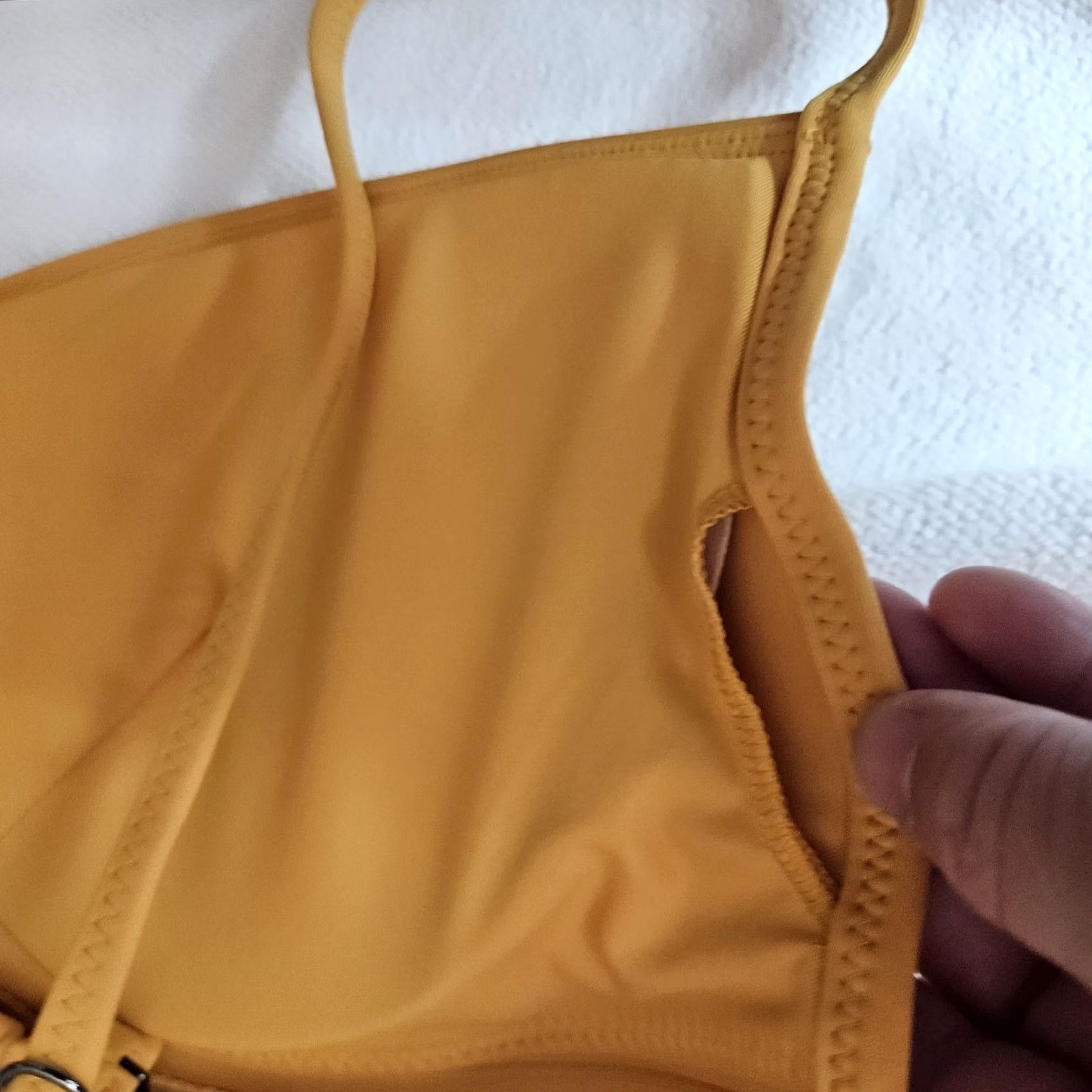 Athleta Athleta Bikini Top Women’s XL NEW Yellow Nylon Polyester Spandex Adjustable Straps Solid Sport Swim Size XL / US 12-14 / IT 48-50 - 6 Thumbnail