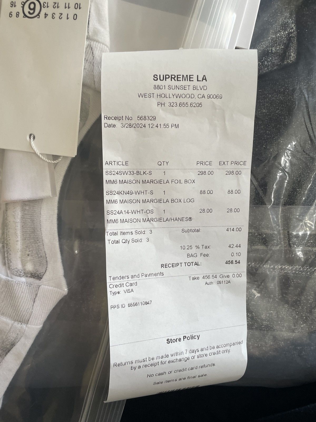 Supreme box logo hoodie receipt online