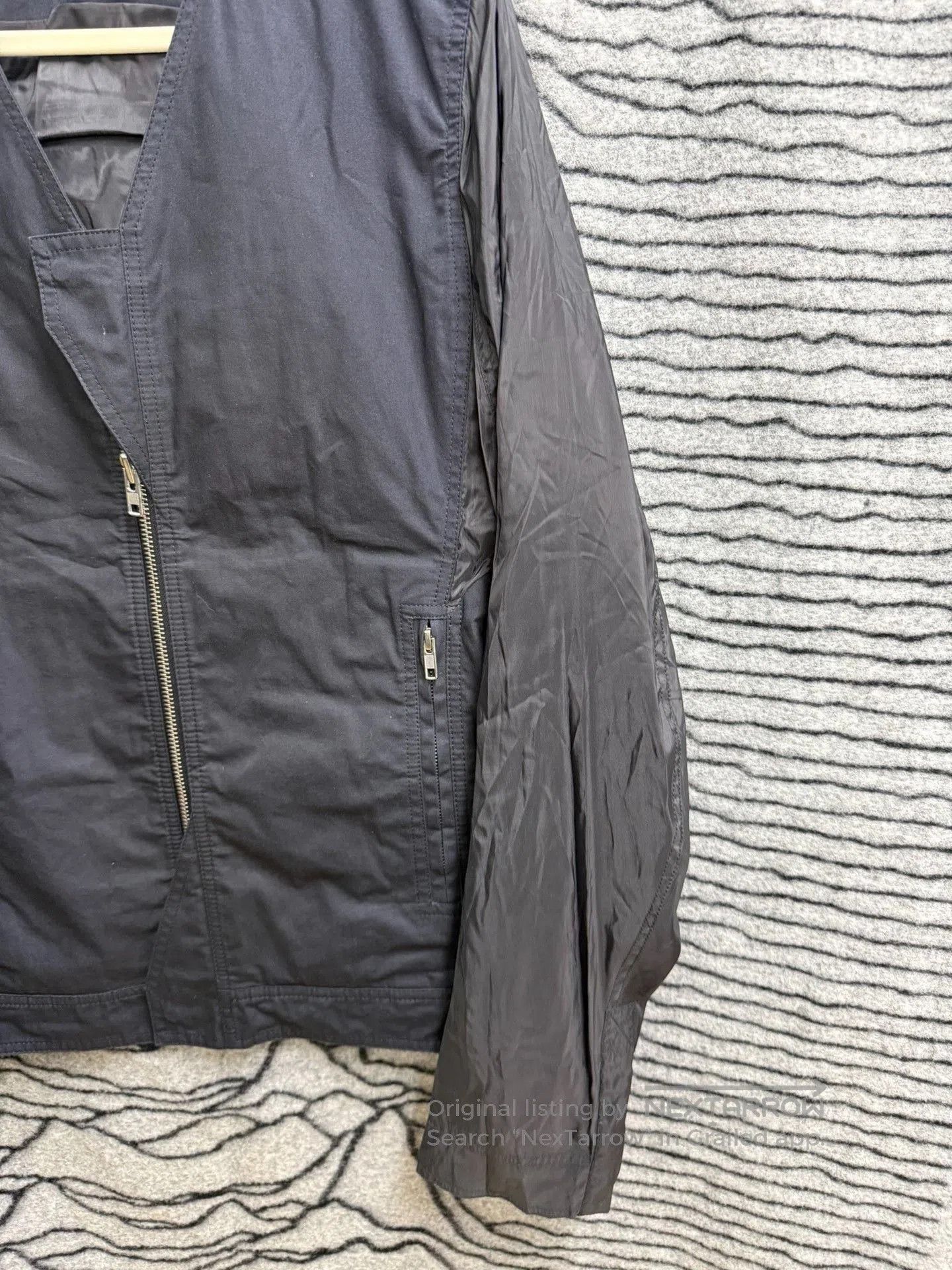 Rick Owens Rick Owens Mesh Leather Collarless Jacket. Size US L / EU 52-54 / 3 - 4 Thumbnail