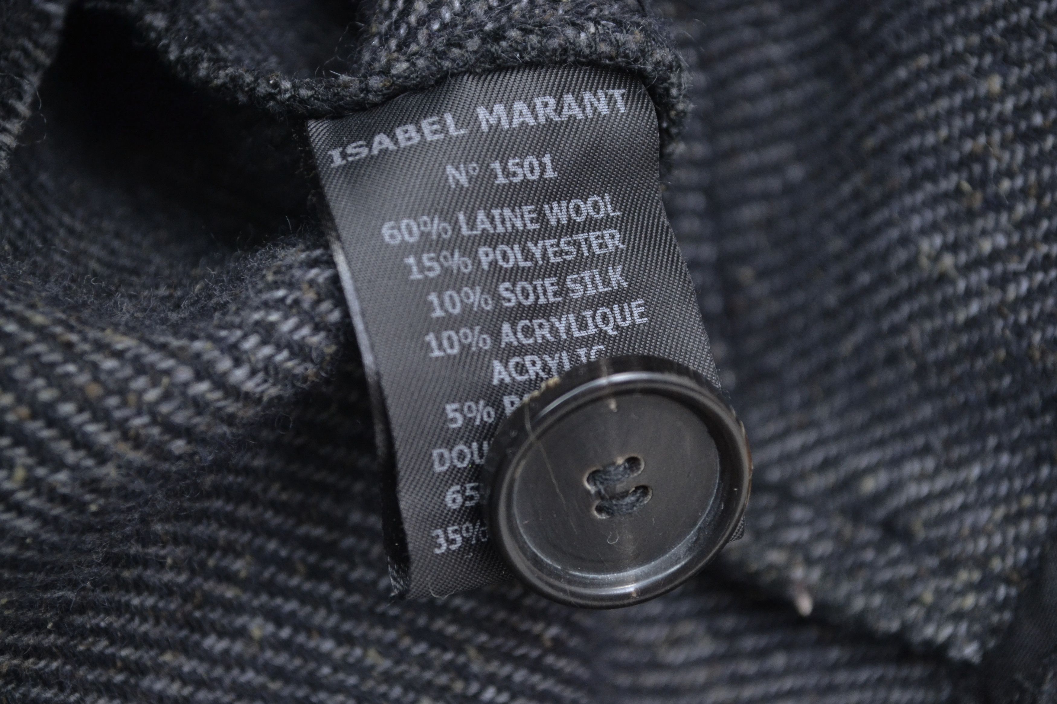 Isabel Marant Isabel Marant Étoile Wool Silk Acrylic Gray Blazer Jacket Size XS / US 0-2 / IT 36-38 - 6 Thumbnail
