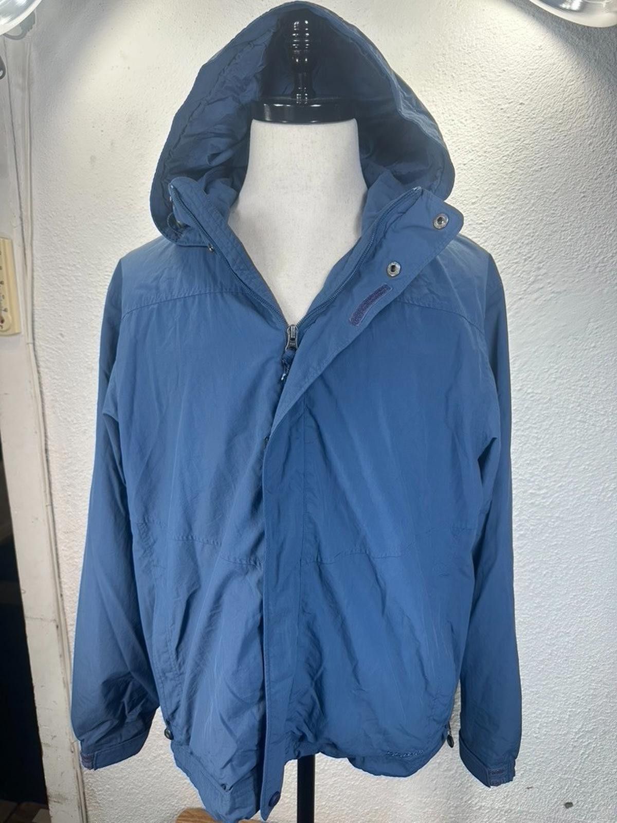 L.L. Bean LL Bean Nylon 3-in-1 Full Zip Hooded Winter Parka Blue L Size US L / EU 52-54 / 3 - 1 Thumbnail