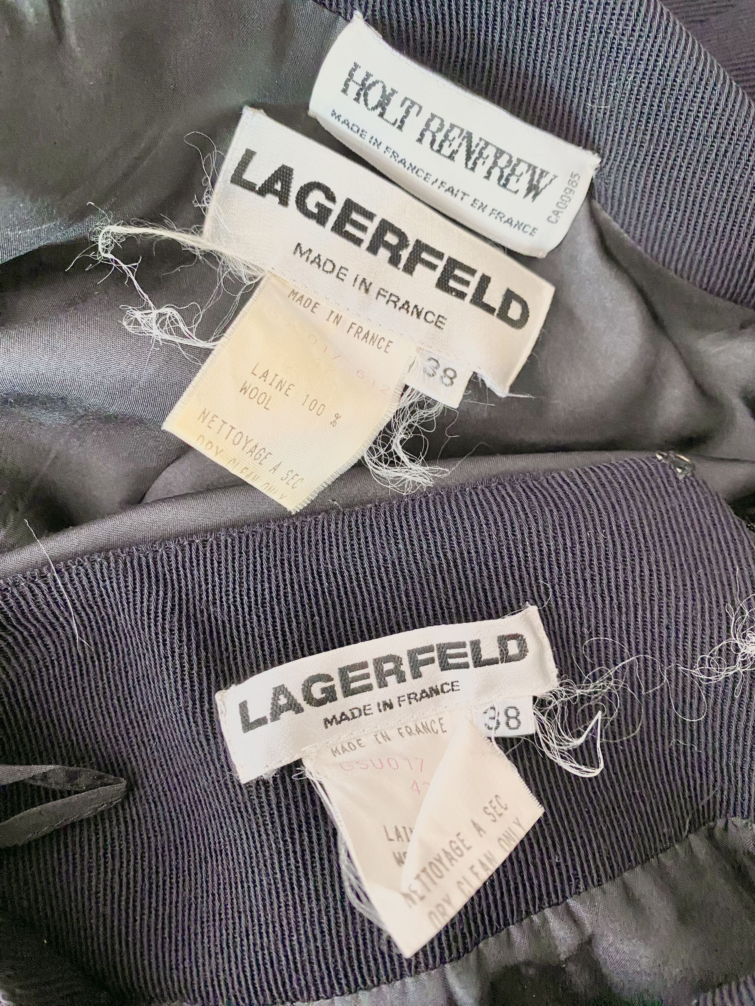 Karl Lagerfeld Karl Lagerfield - Black / White Tweed Gingham Dress Size M / US 6-8 / IT 42-44 - 10 Thumbnail