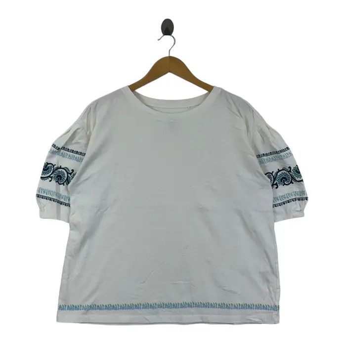 Anna Sui ANNA SUI x UNIQLO Flower Floral Paisley Tee Shirt Top Size L / US 10 / IT 46 - 1 Thumbnail