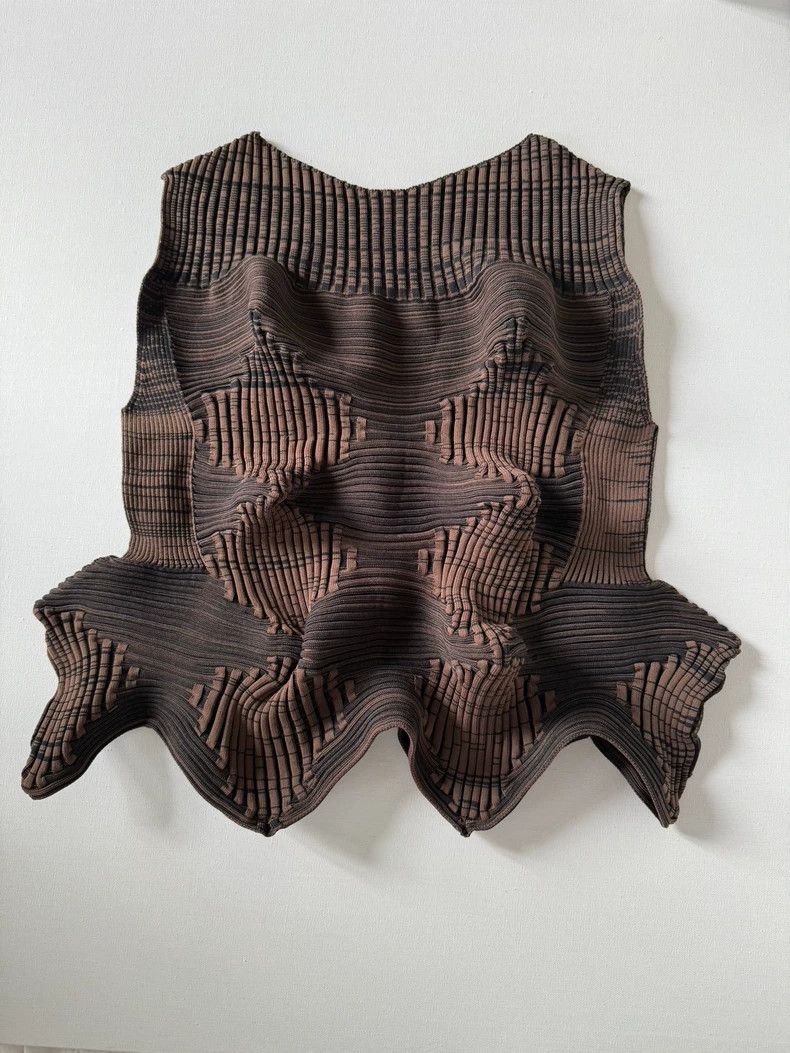 Issey Miyake issey miyake size:2 Dark brown vest Size XXS / US 00 / IT 34 - 2 Thumbnail