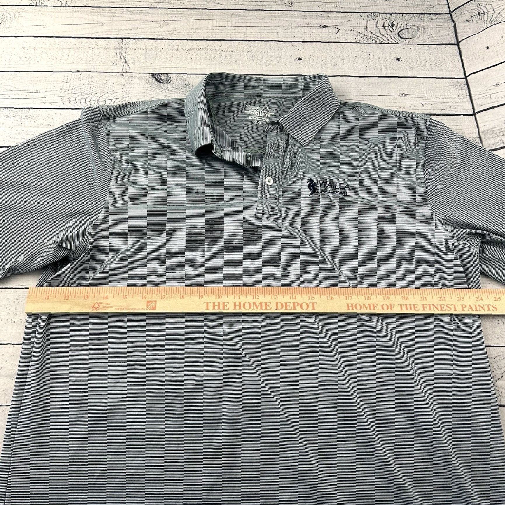 Vintage Straight Down Wailea Maui Short Sleeve Golf Polo Shirt Mens XXL Blue Performance Shirt Womens? Size US XXL / EU 58 / 5 - 5 Thumbnail