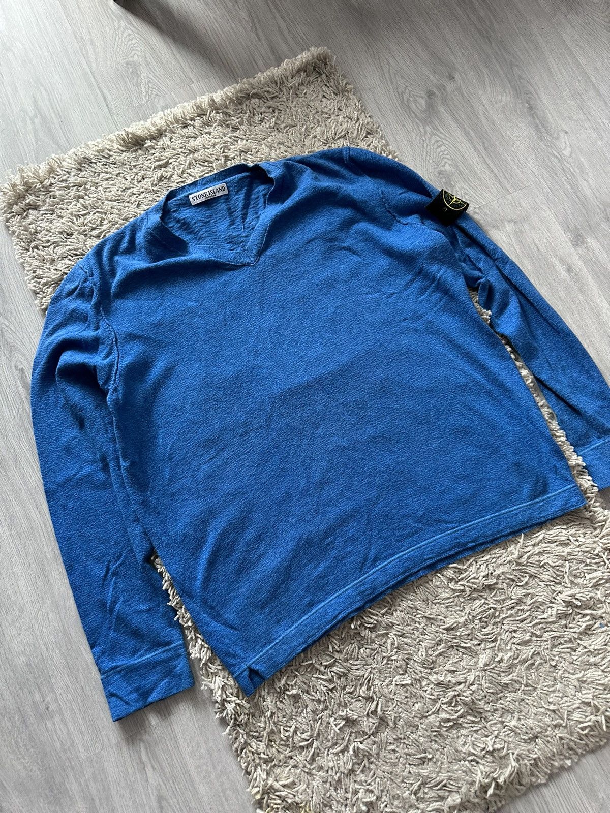 Vintage Stone Island Vintage Wool Knit Sweater Size US XL / EU 56 / 4 - 3 Thumbnail