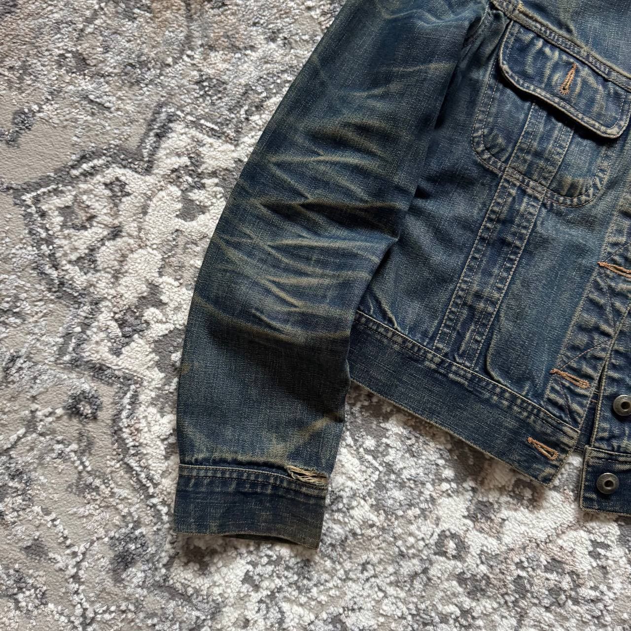 Hysteric Glamour Crazy Faded Cropped Washed Disress Denim Trucker Jakcet Size US M / EU 48-50 / 2 - 3 Thumbnail