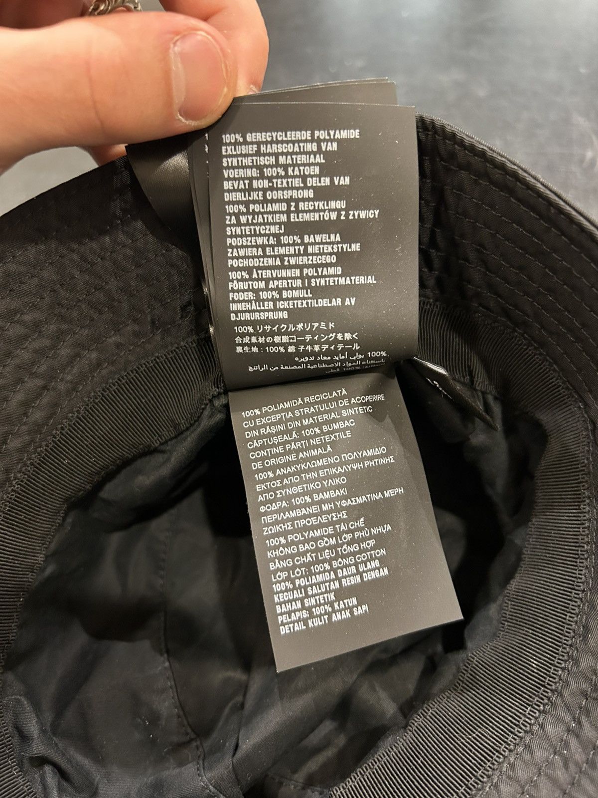 Prada Prada RE-Nylon Bucket Hat - Black Size ONE SIZE - 9 Thumbnail