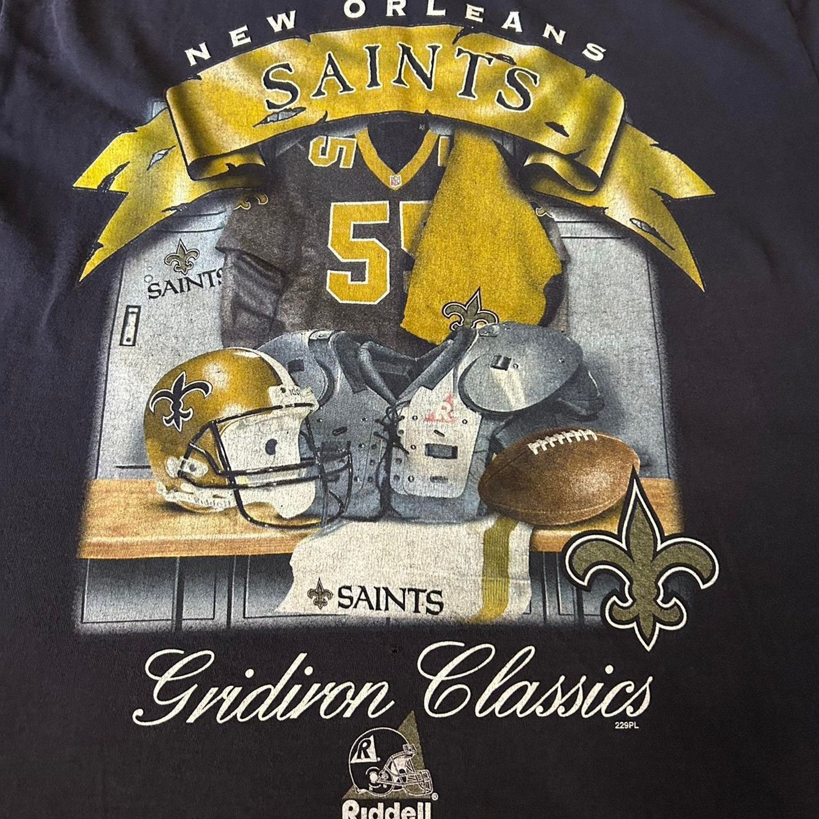 NFL Vintage new orleans graphic tee Size US XL / EU 56 / 4 - 2 Thumbnail
