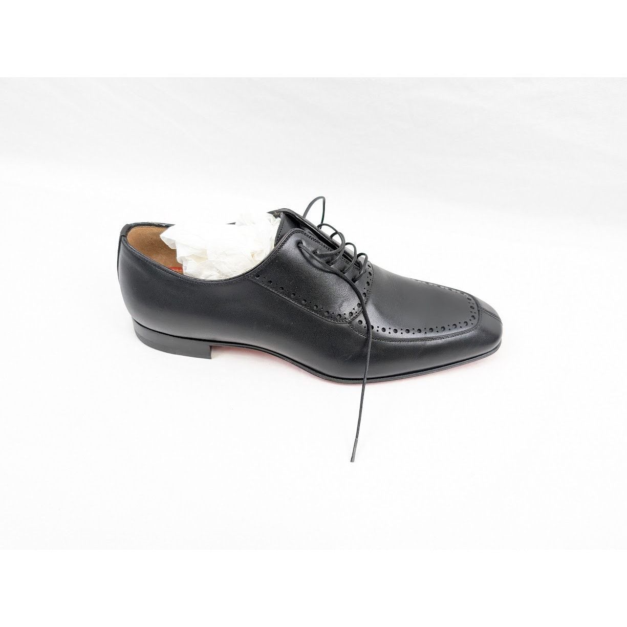 Christian Louboutin o1rshd1 Calf Flat Shoes in Black Size US 8 / EU 41 - 1 Thumbnail