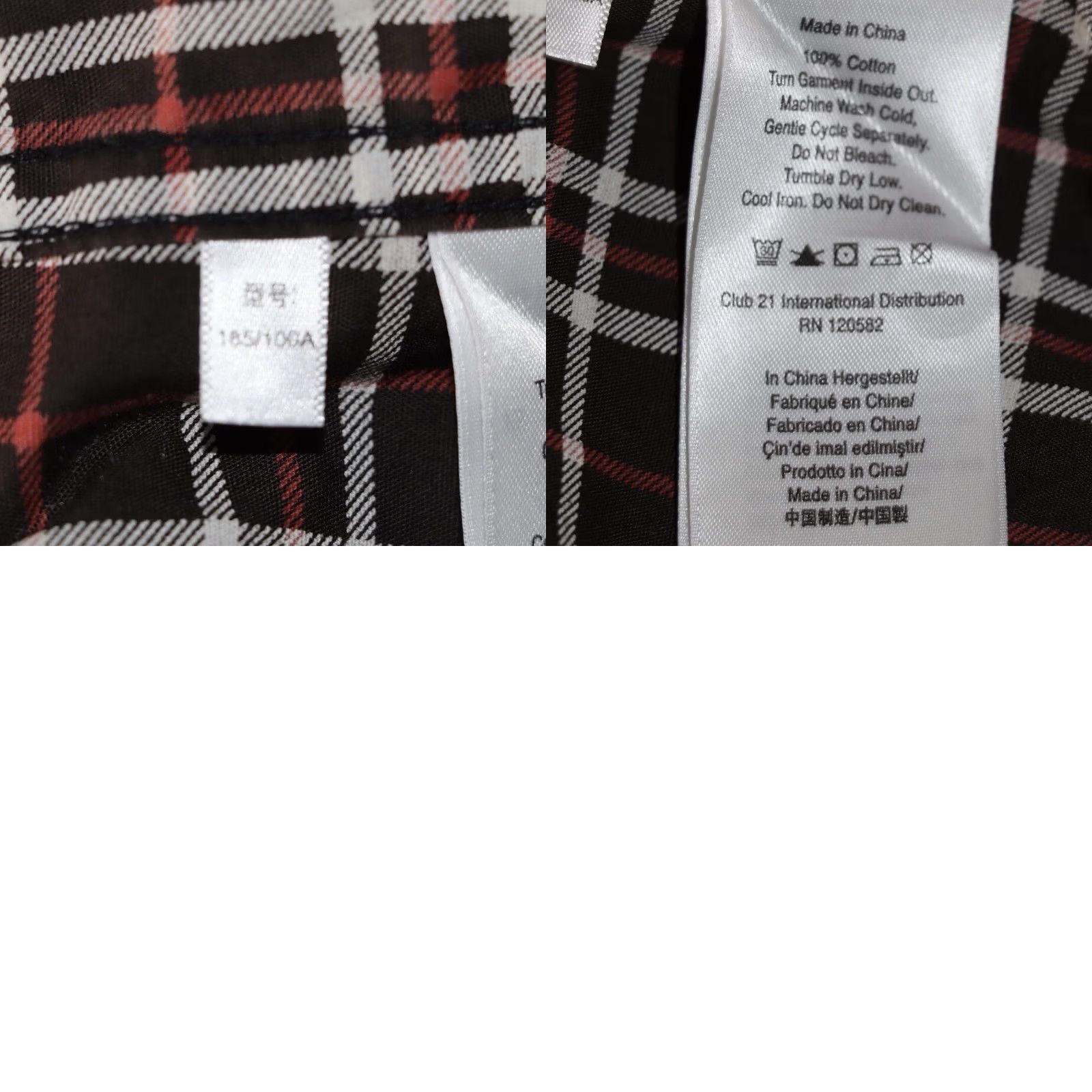 DKNY DKNY Shirt XL Fitted Mens Check Brown Red Long Sleeve Button Up Size US XL / EU 56 / 4 - 8 Thumbnail