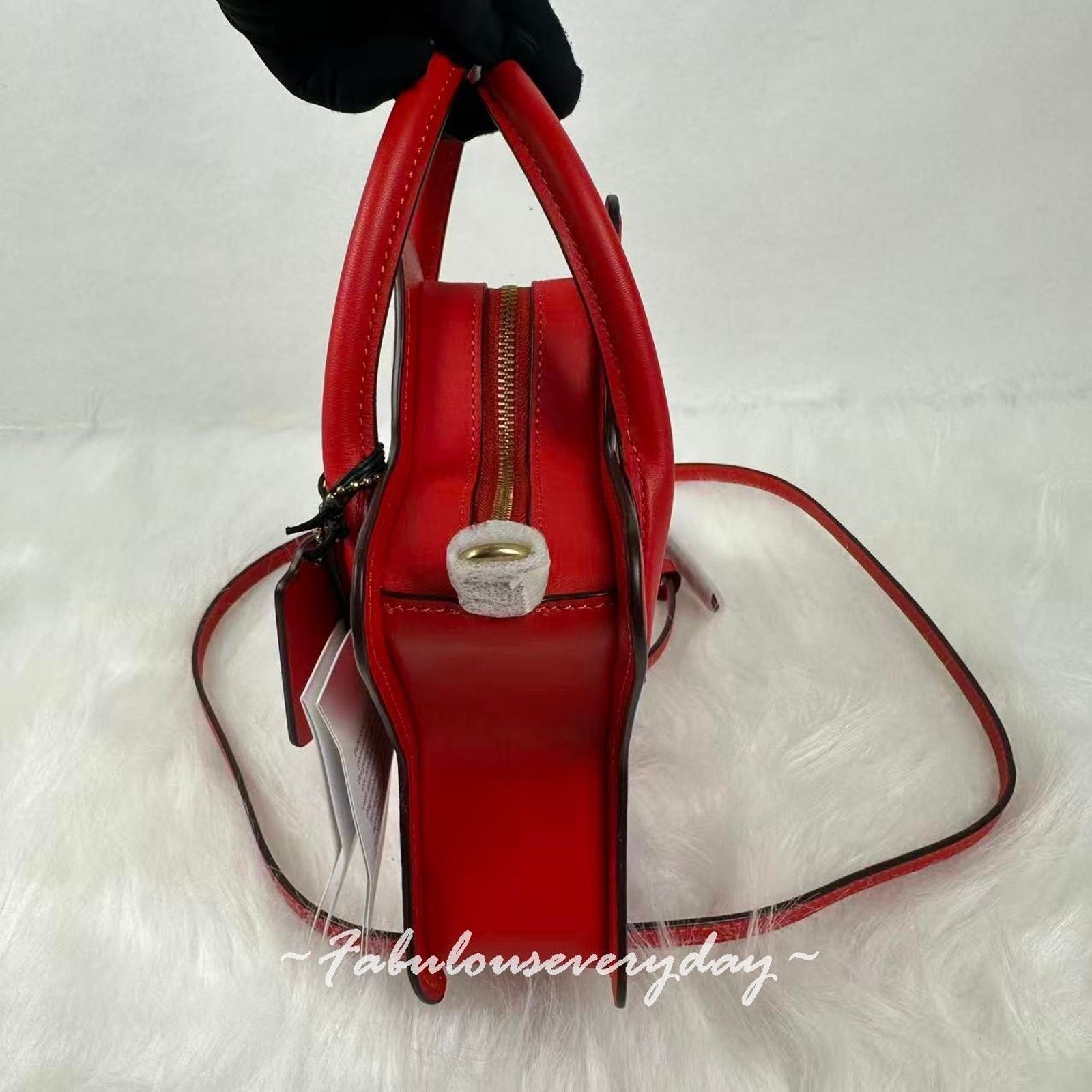 Coach Coach Star Bag Crossbody In Regenerative Leather/Gold/ Red Size ONE SIZE - 3 Thumbnail