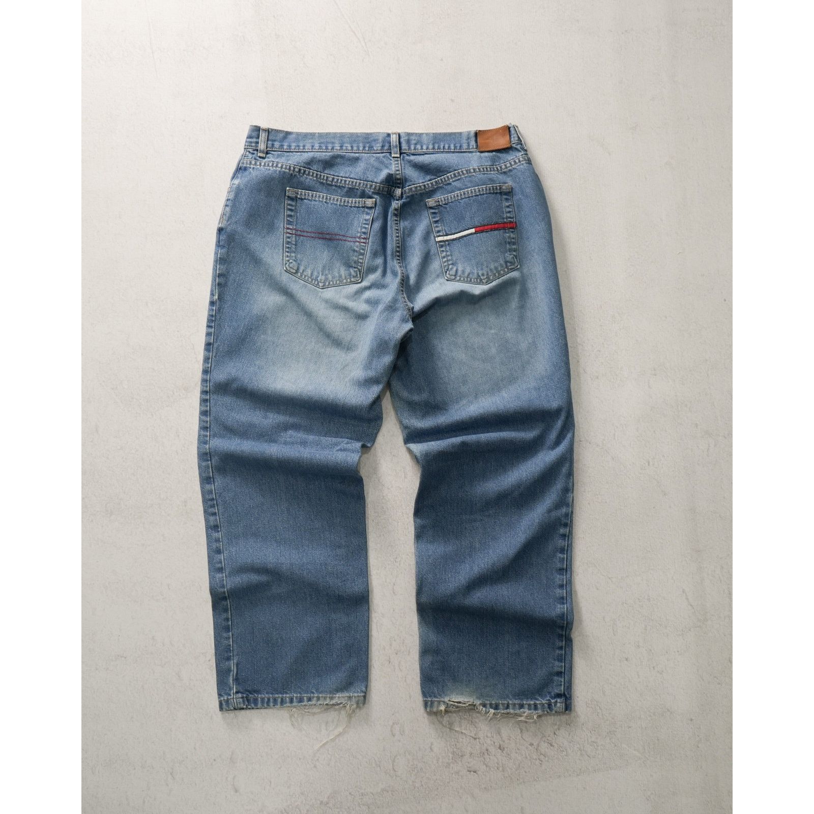 Tommy Hilfiger Vintage 00s Tommy Hilfiger Leg Jeans - Women's 38Wx28L Size 38" / US 16 / IT 52 - 2 Thumbnail