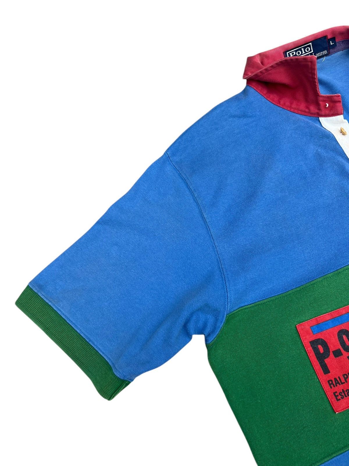Polo Ralph Lauren Vintage 90s Polo Ralph Lauren RLPC67 Spell Out Rugby Shirt Size US L / EU 52-54 / 3 - 7 Thumbnail