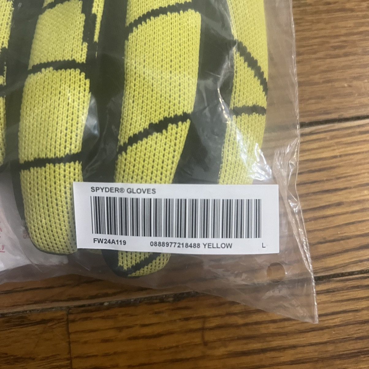 Spyder × Supreme Supreme Spyder Gloves Yellow Size: L Size ONE SIZE - 5 Thumbnail