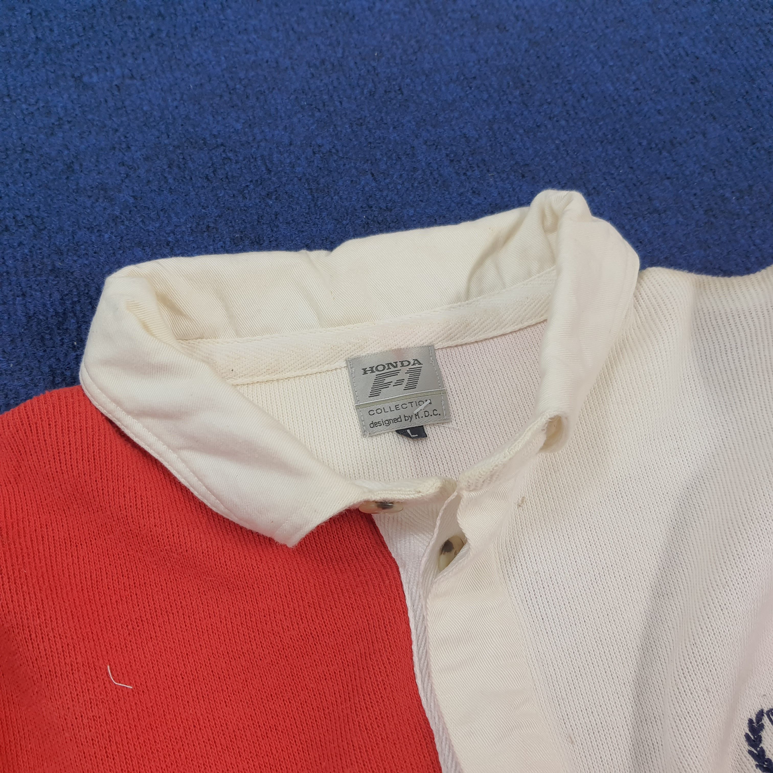 Honda × Japanese Brand × Vintage Vintage HONDA F-1 Collection Motorsports Polo Shirt Size US XL / EU 56 / 4 - 4 Thumbnail